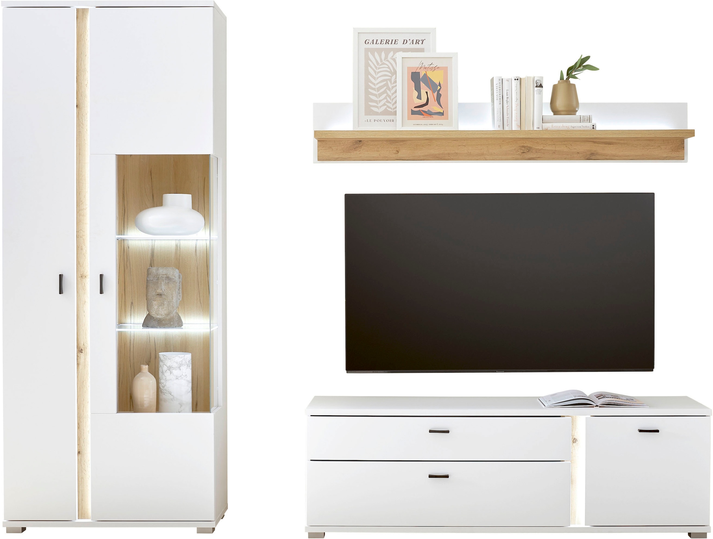 Home affaire Wohnwand »LONG ISLAND« Set, 3 Stk. tlg.