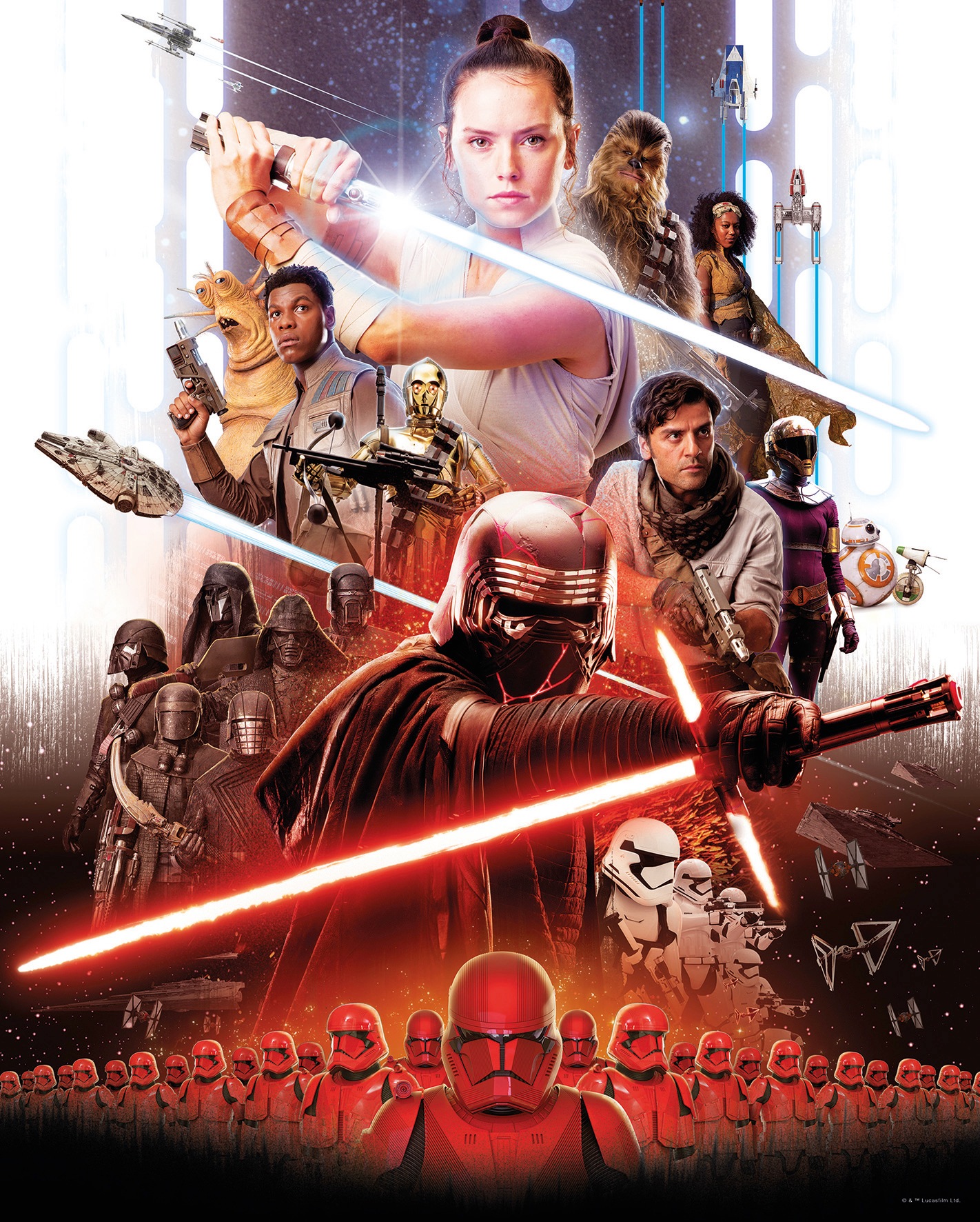 Komar, Bild »Star Wars Movie Poster Rey« Star Wars 1 Stk. tlg. Wandbild zur Dekoration im Kinderzimmer - ohne Rahmen, Farbe Bild(er): bunt, Holz, 