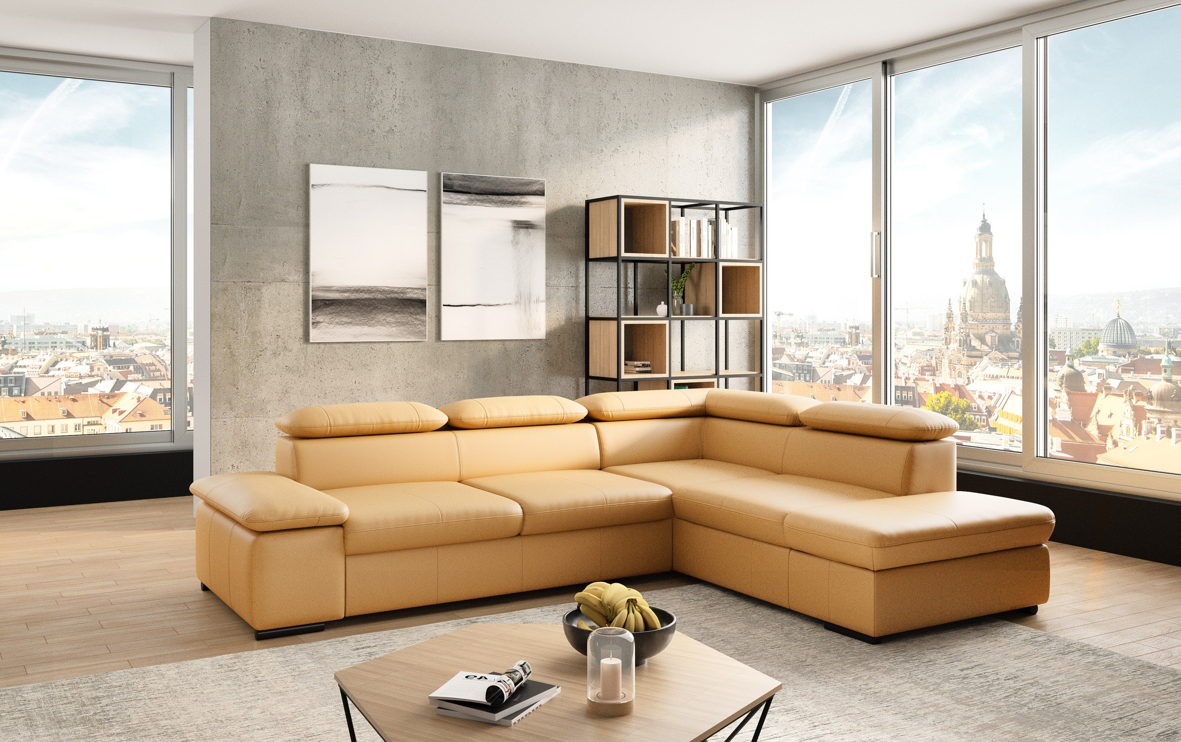 sit&more Ecksofa »Alcudia L-Form«, mit Armteilverstellung, optional Kopfteilverstellung und Bettfunktion
