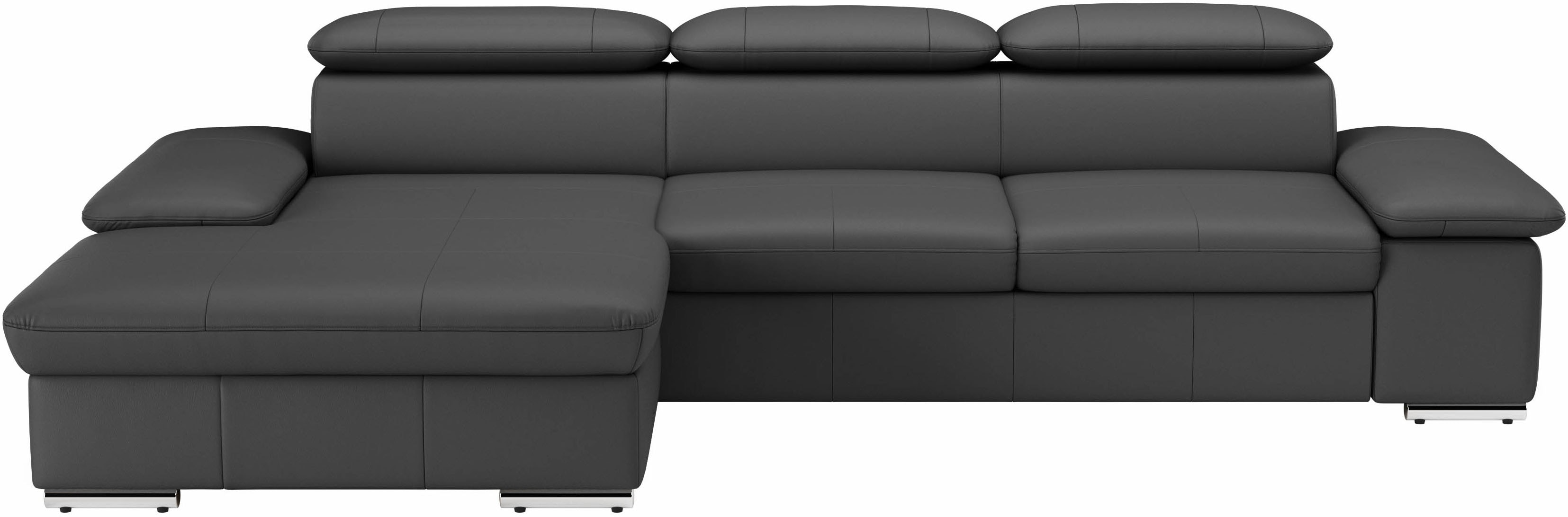 sit&more Ecksofa "Valantine L-Form, B: 286 cm" mit Arm- & Kopfteilverstellung, optional mit Schlaffunktion