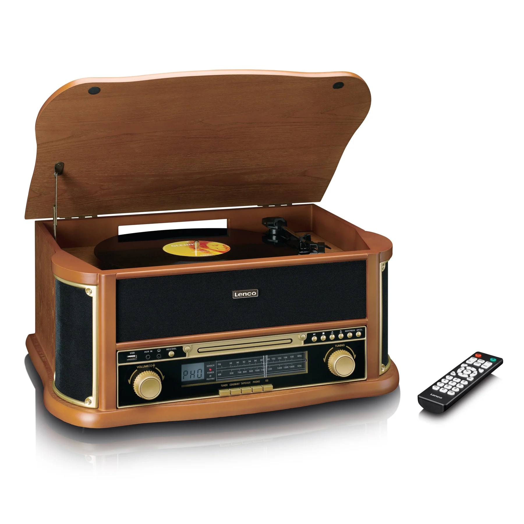 Classic Phono Multifunktionsspieler »TCD-2551WD« inkl. FM-Radio, Bluetooth, CD, Kassette, USB