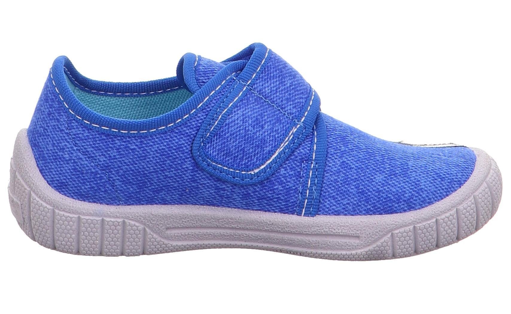 Superfit Hausschuh »Bill WMS: Mittel«, Kindergarten Schuh im Jeans-Look, Größenschablone zum Download