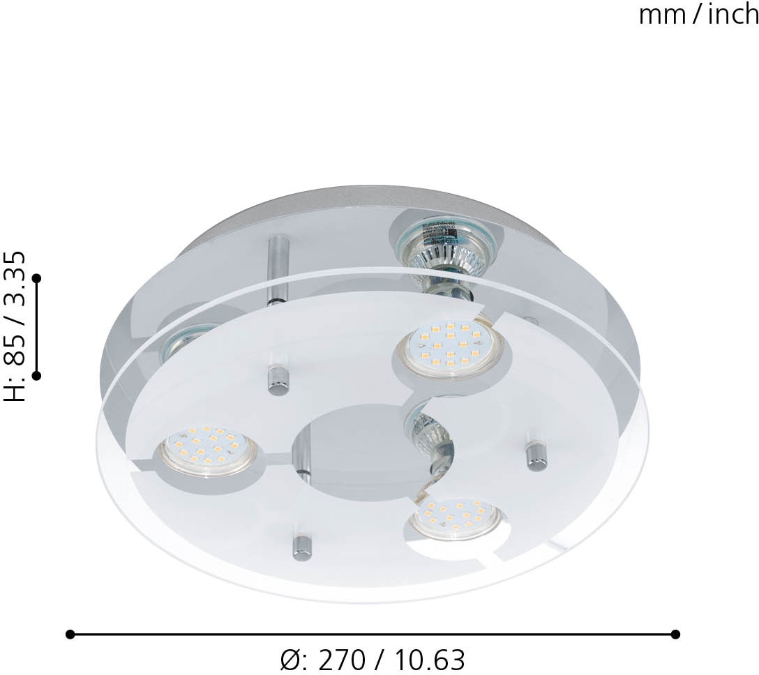 EGLO LED Deckenleuchte »CABI«, 3 flammig-flammig, LED Deckenlampe online  kaufen | mit 3 Jahren XXL Garantie