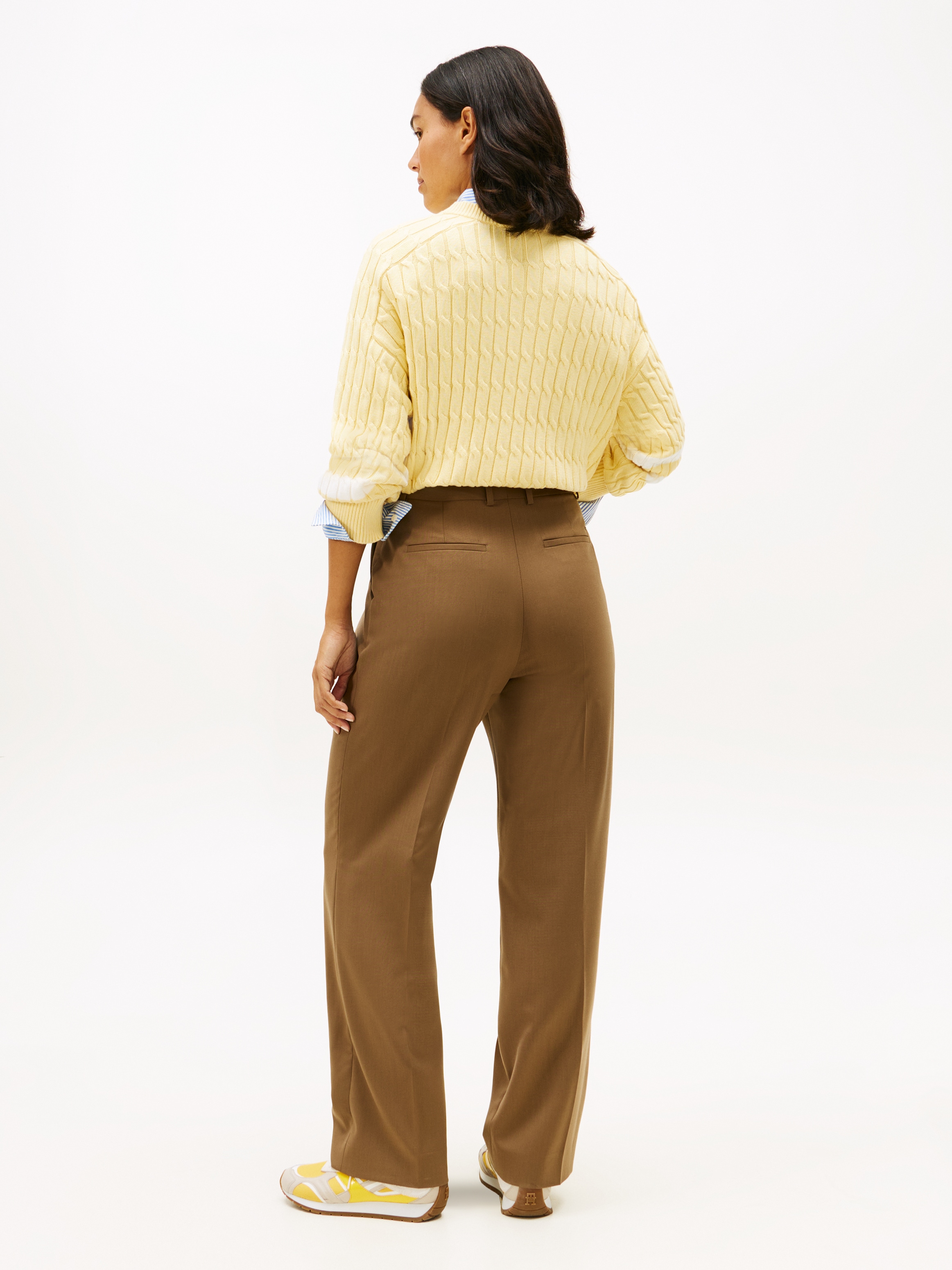 Tommy Hilfiger »TIMELESS WOOL RLXD STRT PANT«  mit Wolle