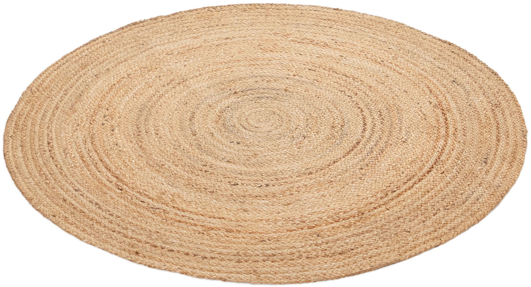 carpetfine Teppich »Nele Juteteppich Naturfaser«, rund, 6 mm Höhe, geflochtener Wendeteppich aus 100%Jute, in rund und oval, viele Größen