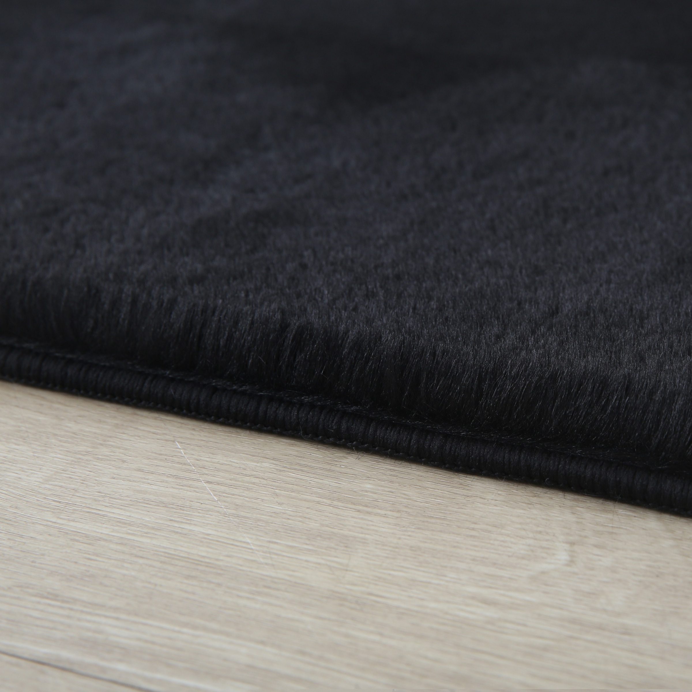 Ayyildiz Teppiche Hochflor-Teppich »POUFFY 5100«, rechteckig, 20 mm Höhe, Läufer, weicher glatter Softflor, Kaninchen Fell Haptik, waschbar