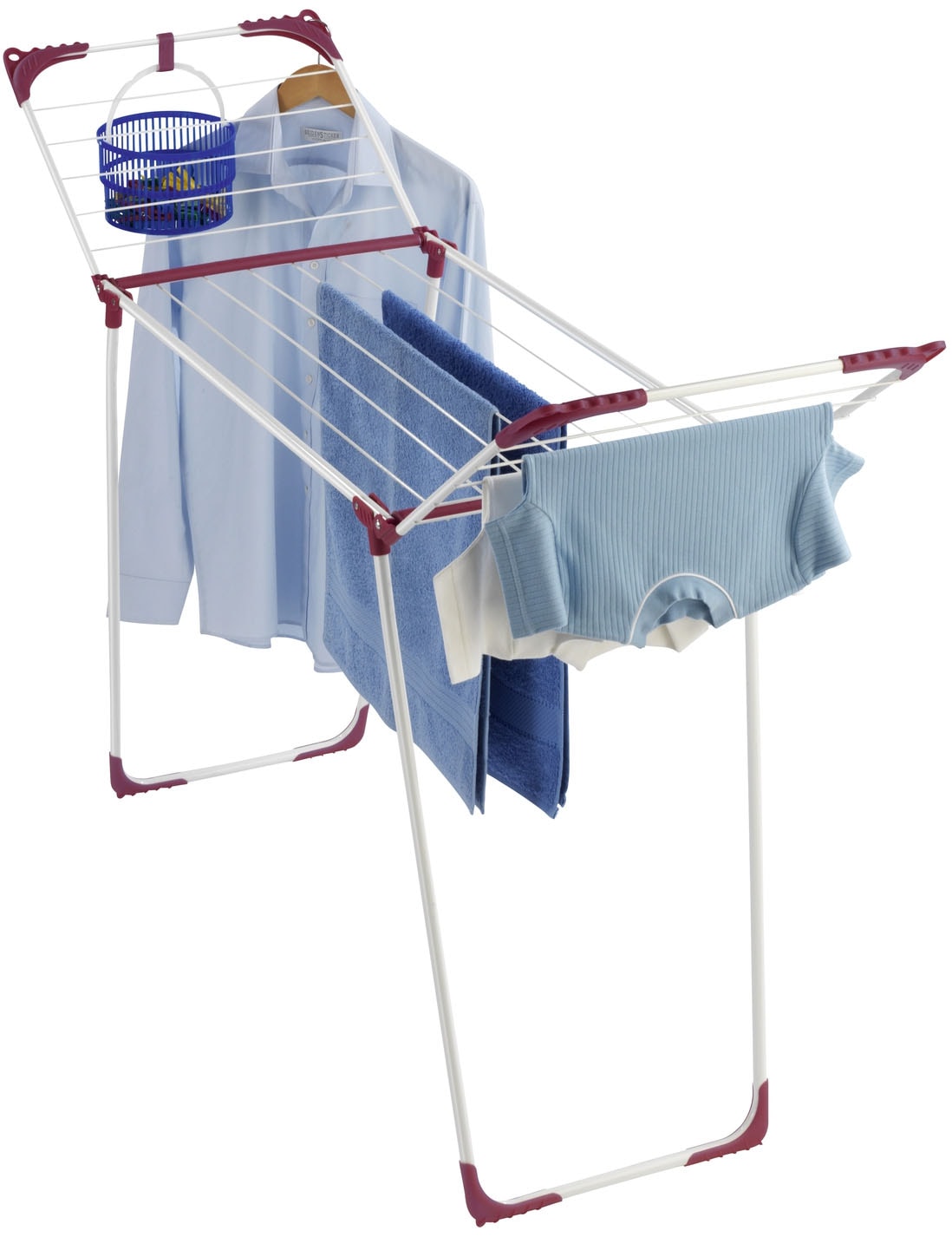WENKO Wäscheständer »Modell Summer Dry«, Flügelwäschetrockner, 13 m Trockenlänge, platzsparend zusammenklappbar