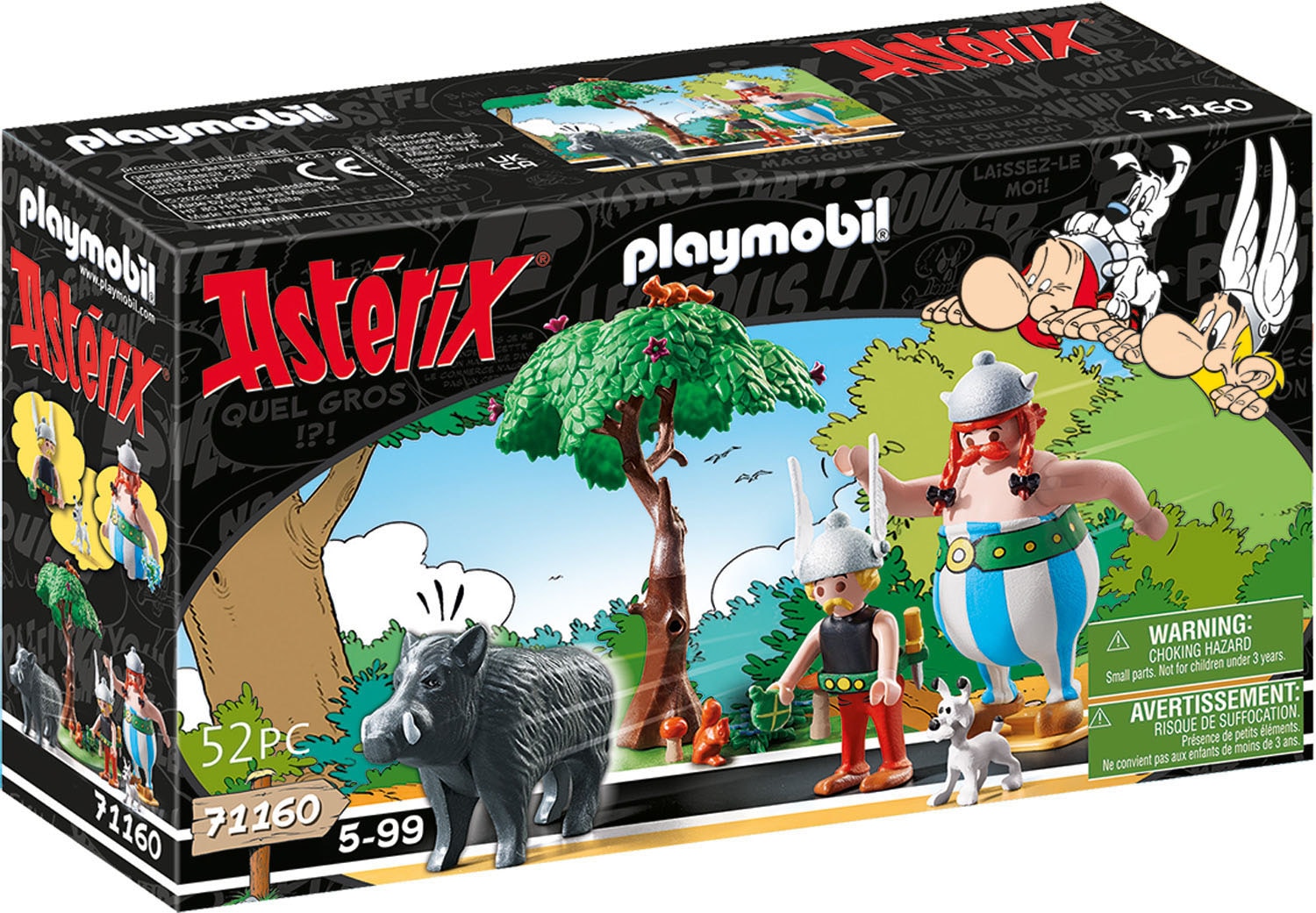 Konstruktions-Spielset »Wildschweinjagd (71160), Asterix«, (52 St.), Made in Europe