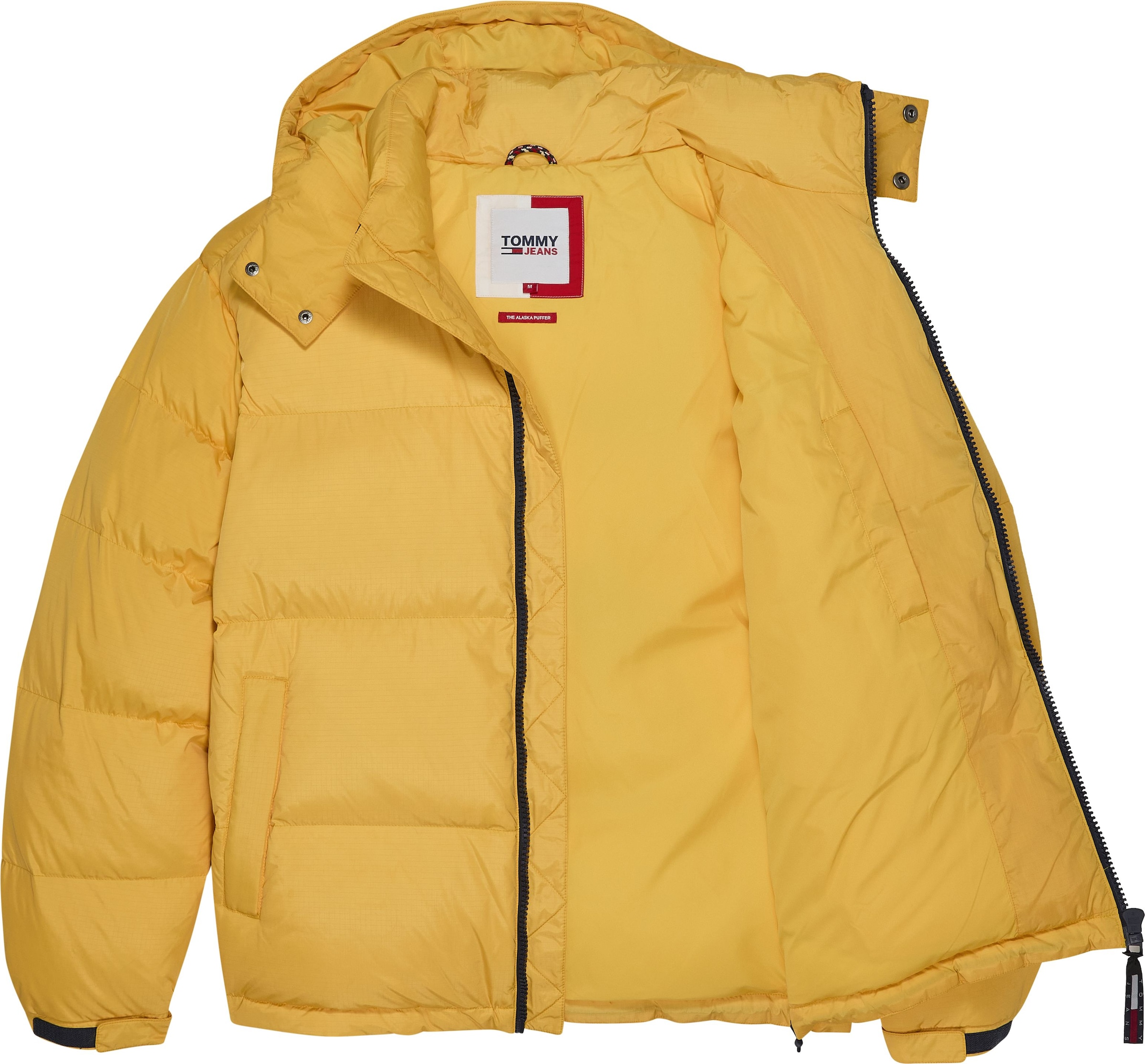 Tommy Jeans Steppjacke »TJM ALASKA PUFFER«, mit Kapuze, mit Markenlabel