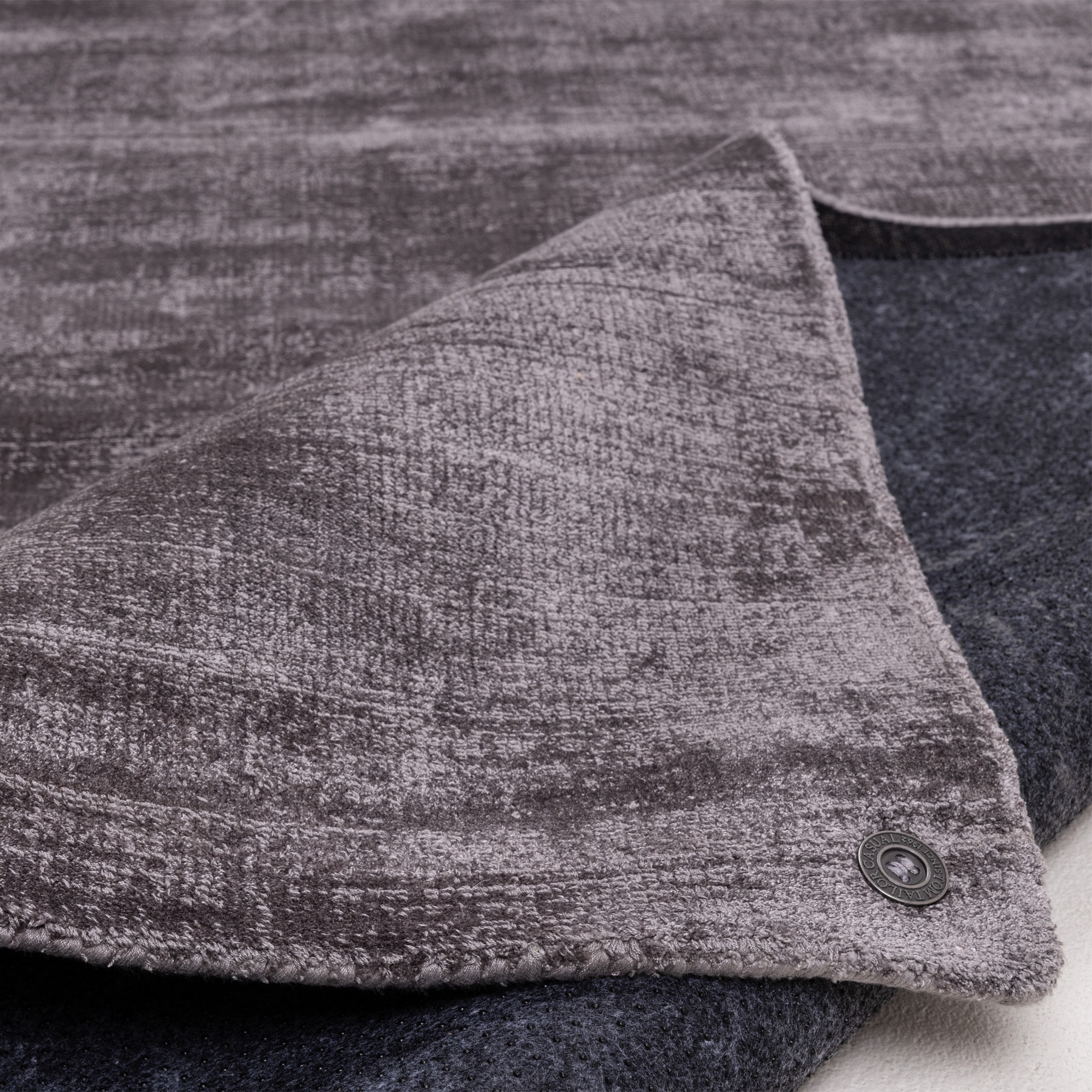TOM TAILOR HOME Teppich »Shine uni« rechteckig 8 mm Höhe Handwebteppich, 100% Viskose, handgewebt, mit elegantem Schimmer