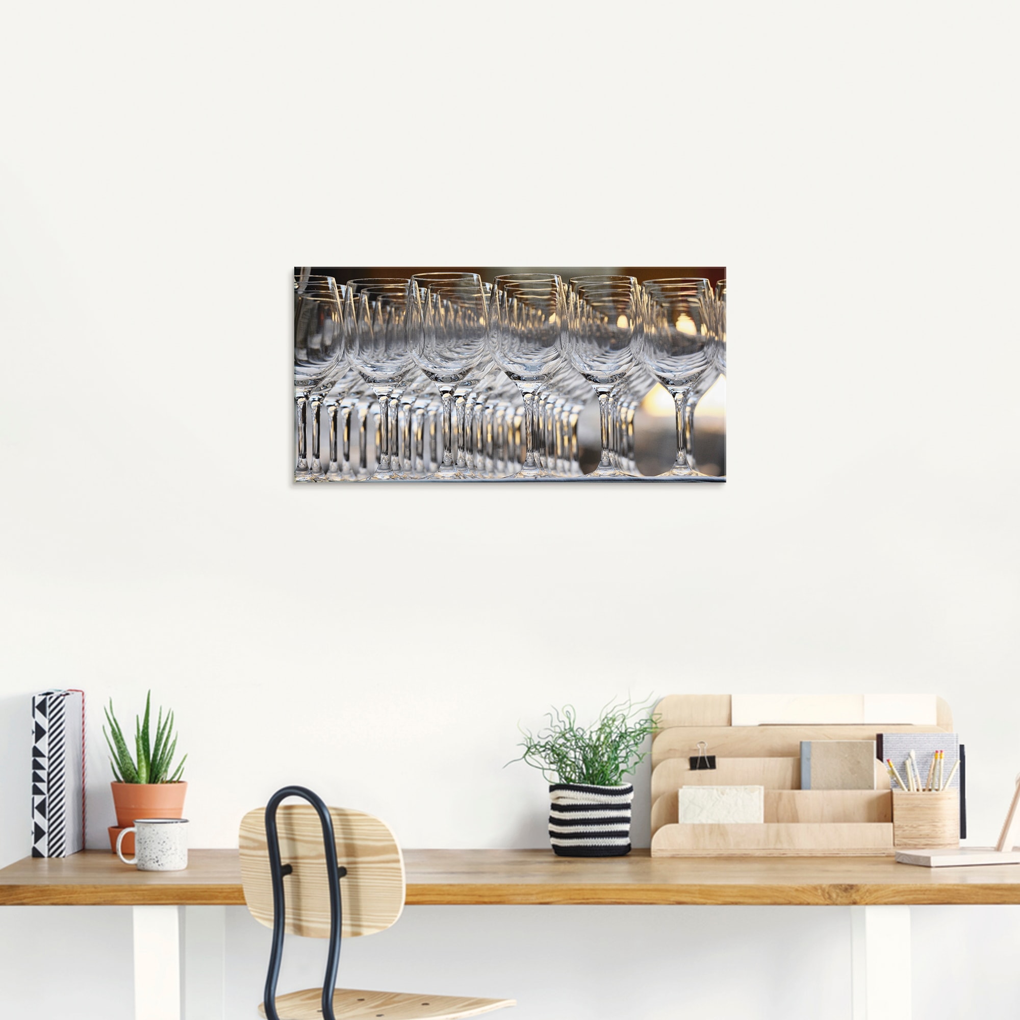 Artland Glasbild »Weingläser«, Geschirr & Besteck, (1 St.), in verschiedenen Größen
