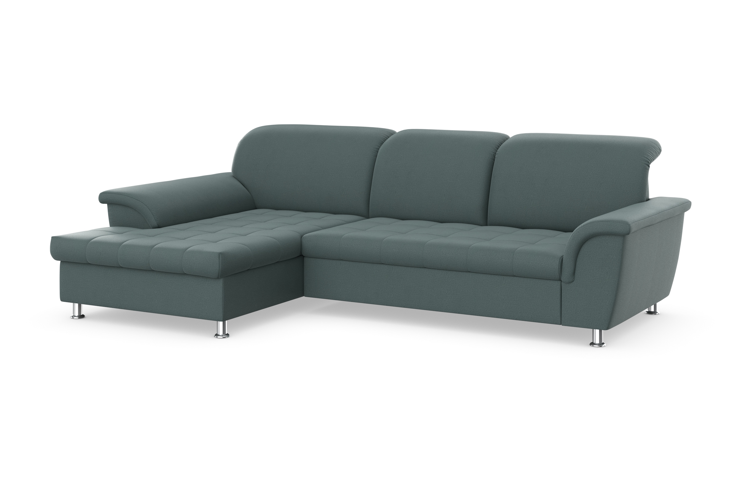 DOMO collection Ecksofa Franzi, wahlweise mit Bettfunktion, Bettkasten und Kopfteilverstellung