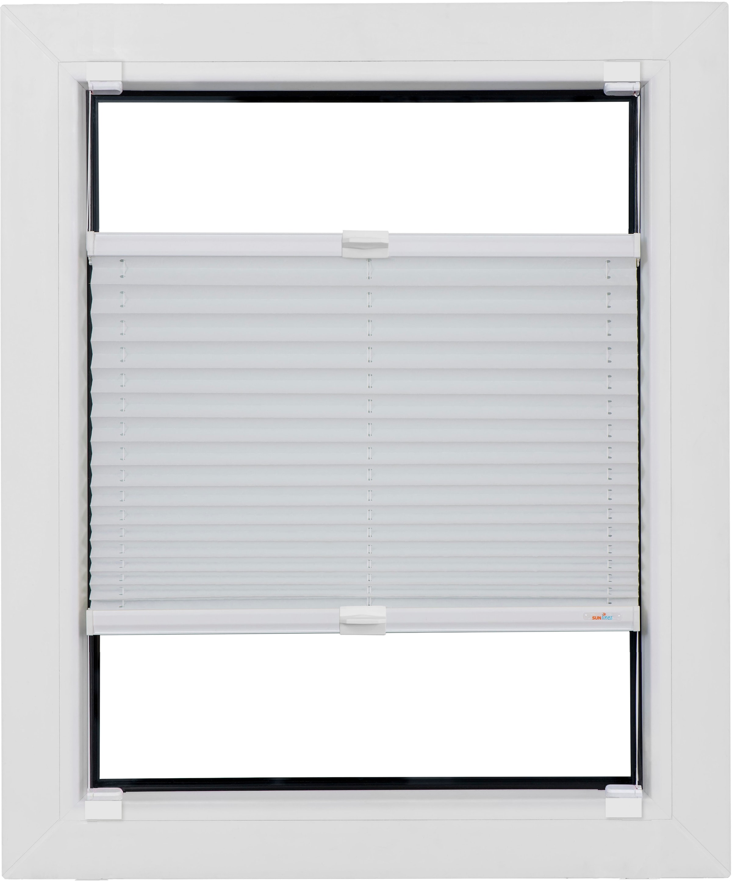 sunlines Plissee »Budget Crush« Lichtschutz ohne Bohren verspannt Haftfix, crushed,