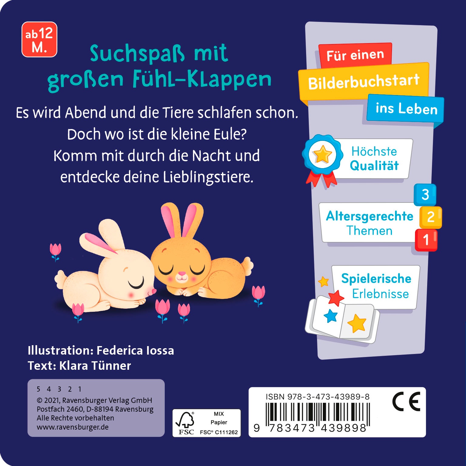 Ravensburger Buch »Pappbilderbuch, Wo bist du, kleine Eule?«