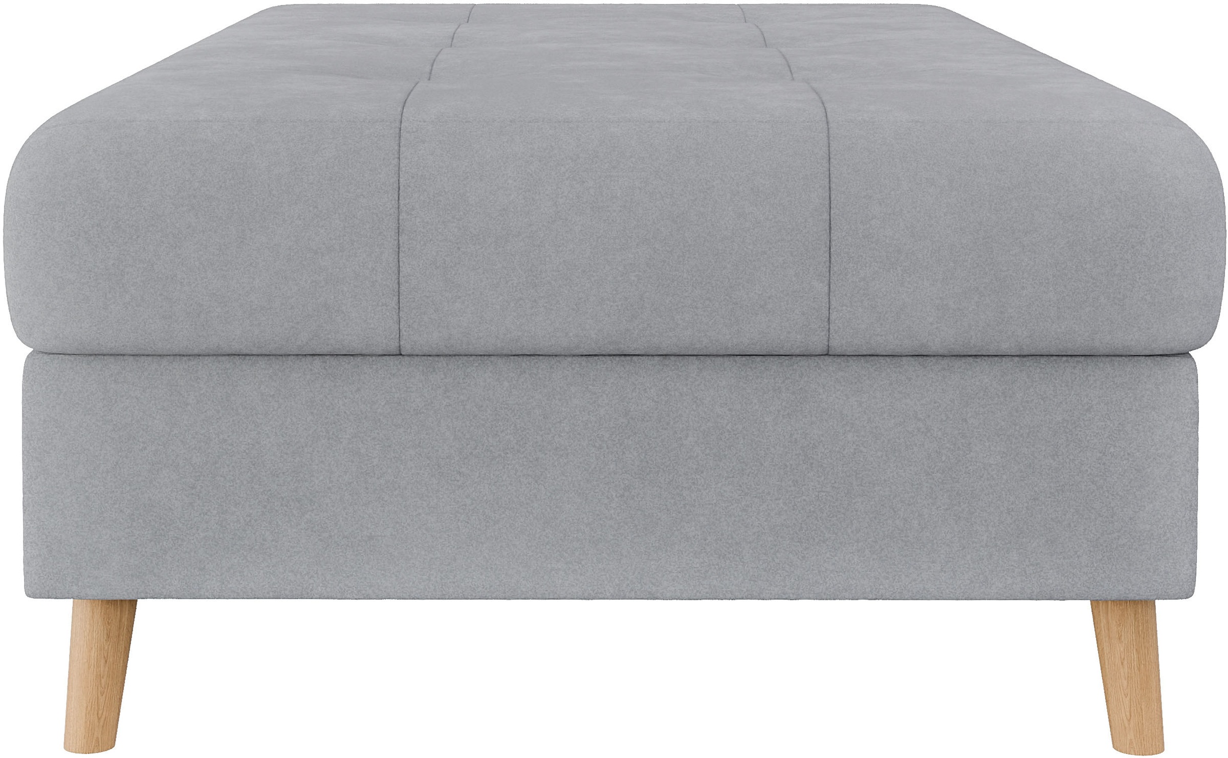Home affaire Polsterhocker »CHARRE XXL, Steppung im Sitzbereich, Maße: B/T/H: 118/73/40 cm«, passend zur Serie CHARRE, auch in Cord und Bouclé
