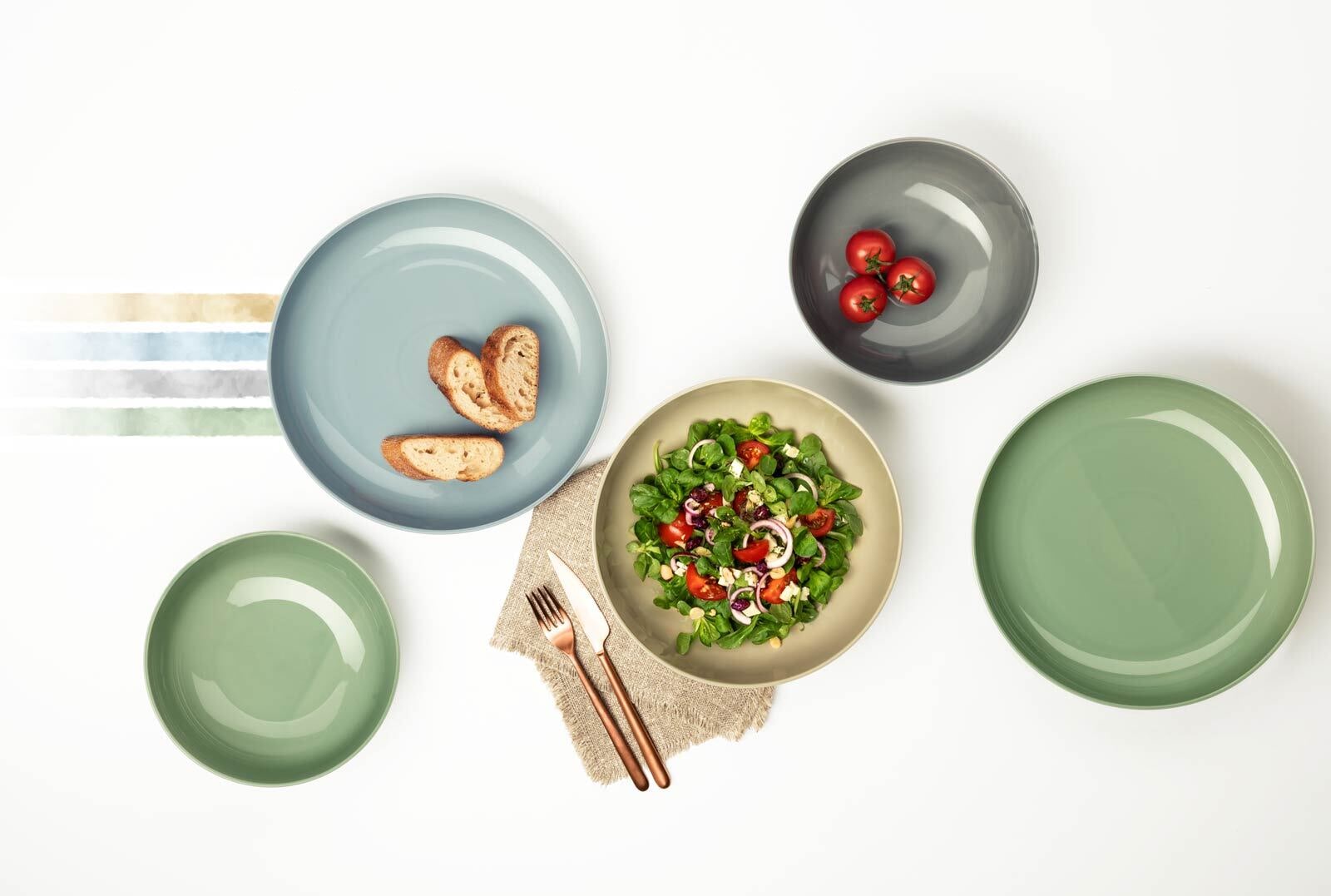 Seltmann Weiden Schale »Foodbowls Beat Color Glaze ø 25,5 cm 4er Set« 4 tlg.