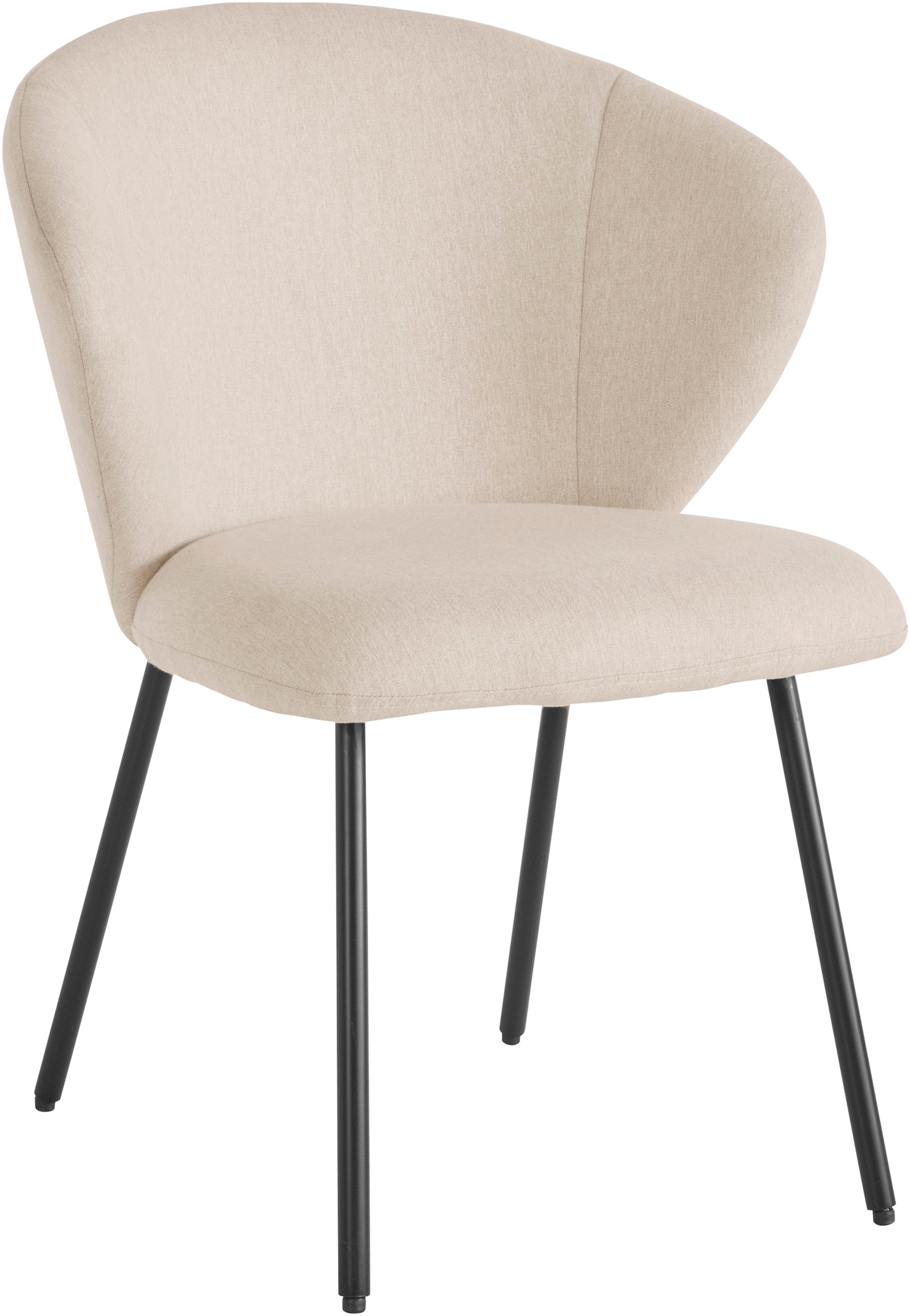 LeGer Home by Lena Gercke Esszimmerstuhl »Galilea«, (Set), 2 St., Struktur, mit elegantem Strukturstoffbezug und stabilem Metallfuß