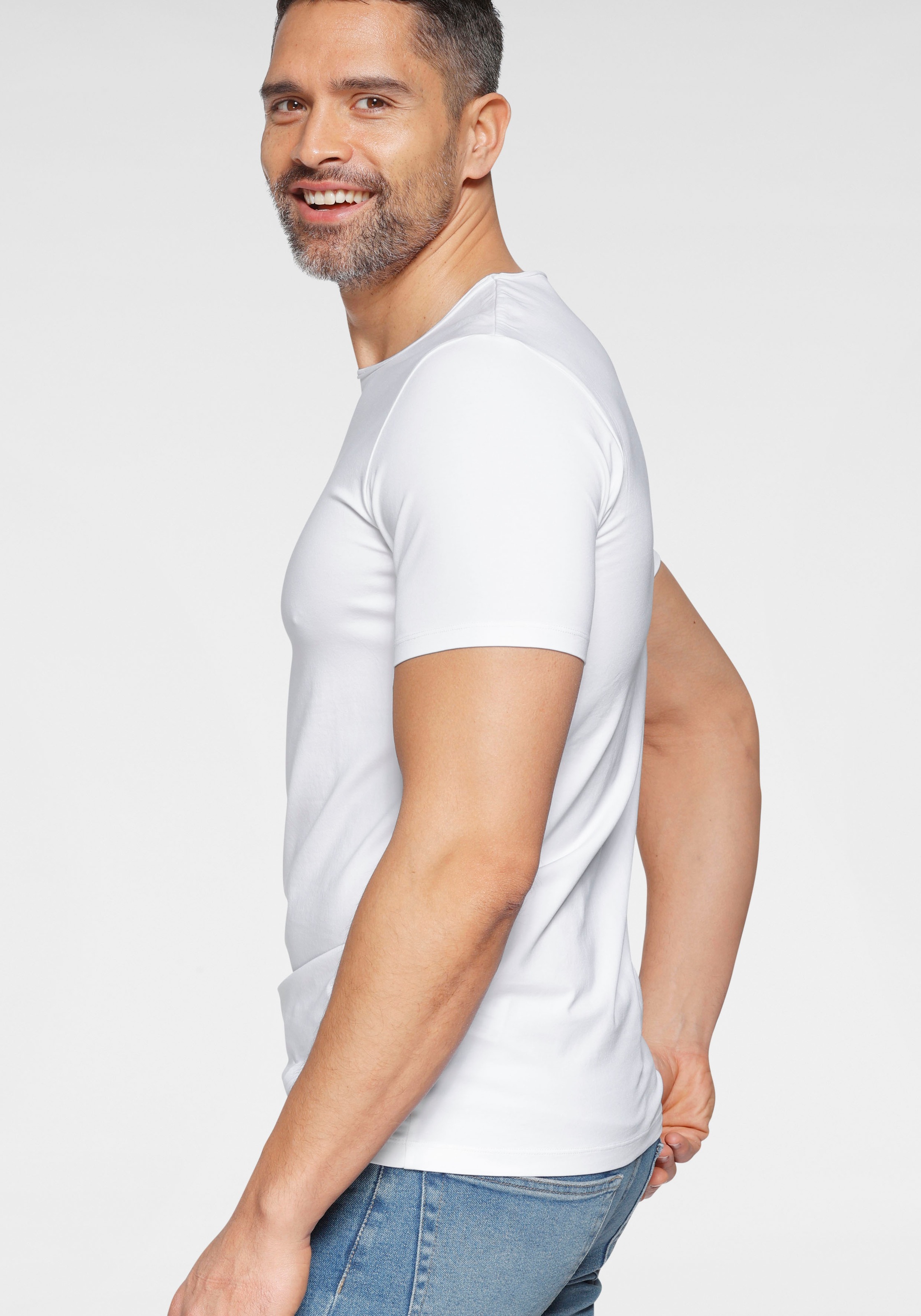 OLYMP T-Shirt »Level Five body bei fit«, feinem Jersey ♕ aus