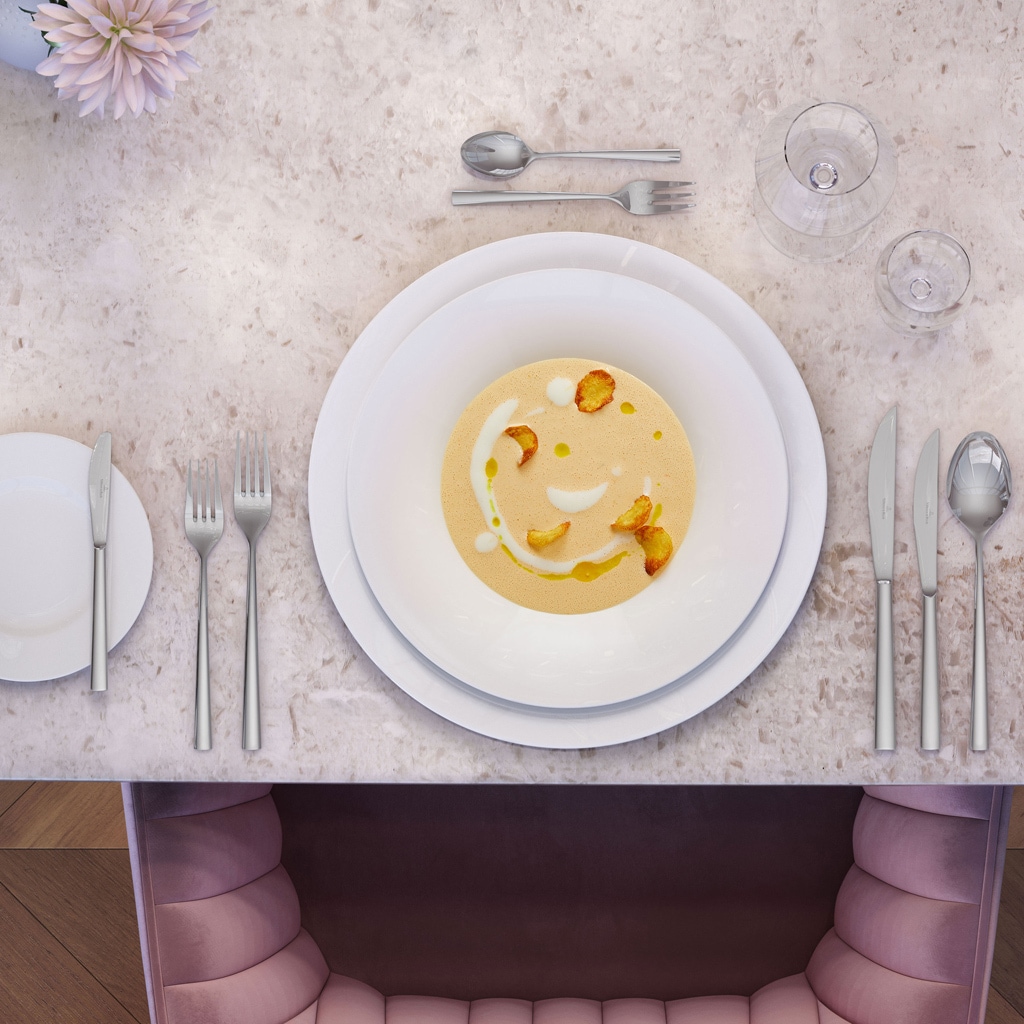 Villeroy & Boch Esslöffel »Tafellöffel Piemont 207 mm 6er Set silber« Spülmaschinenfest