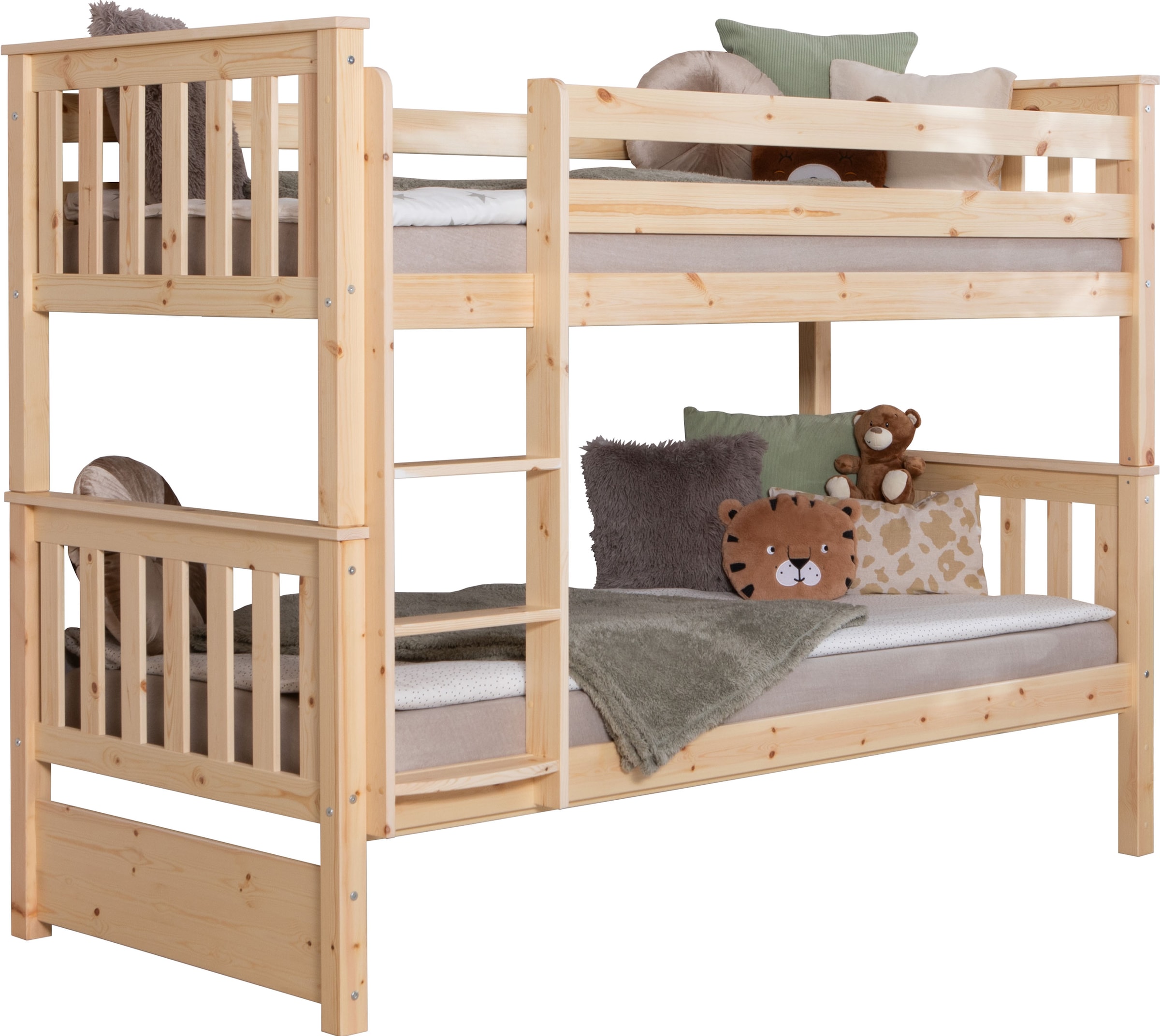 Ticaa Etagenbett »Sammy«, mit Rollrost, Kiefer