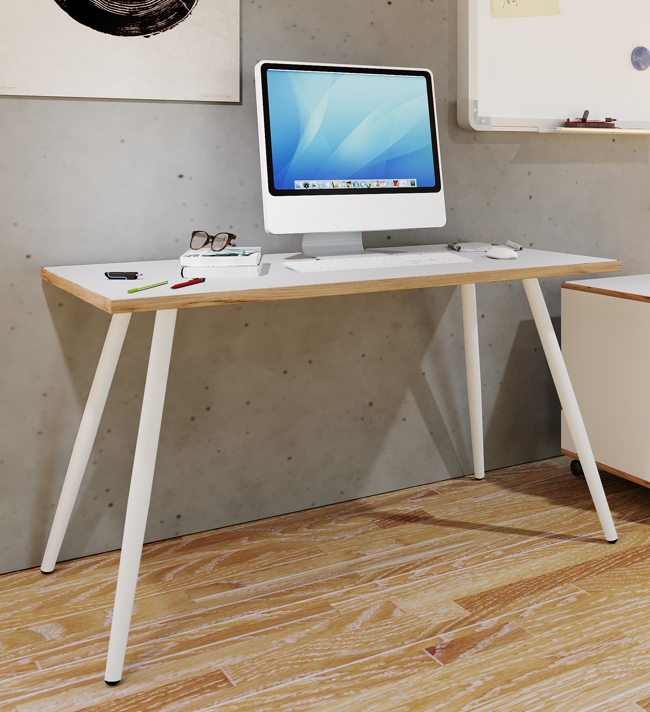 VCM Schreibtisch »Schreibtisch Bürotisch Computertisch Salia 110x50« 1 Stk. tlg.