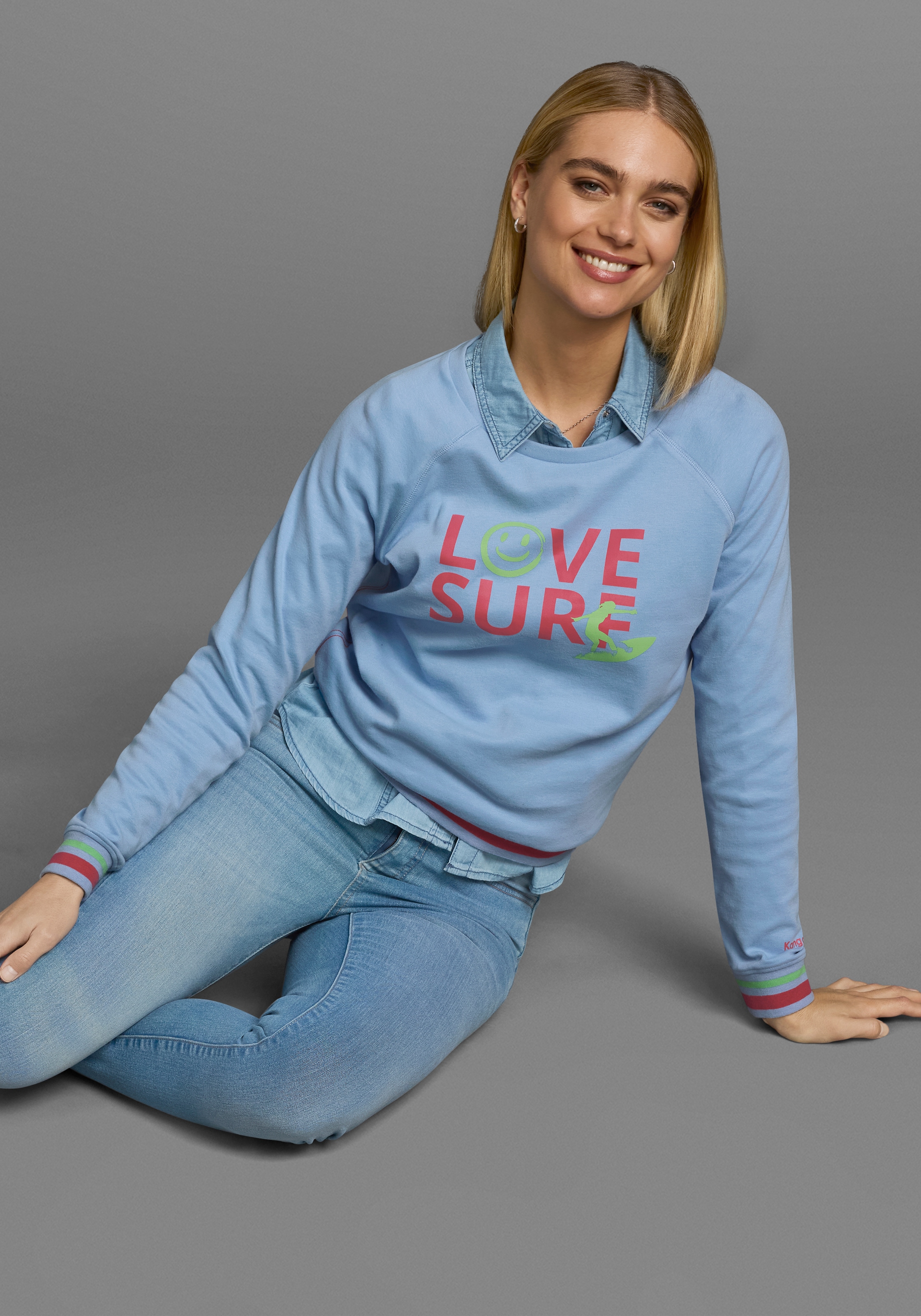 KangaROOS Sweatshirt , Rundhals und Print
