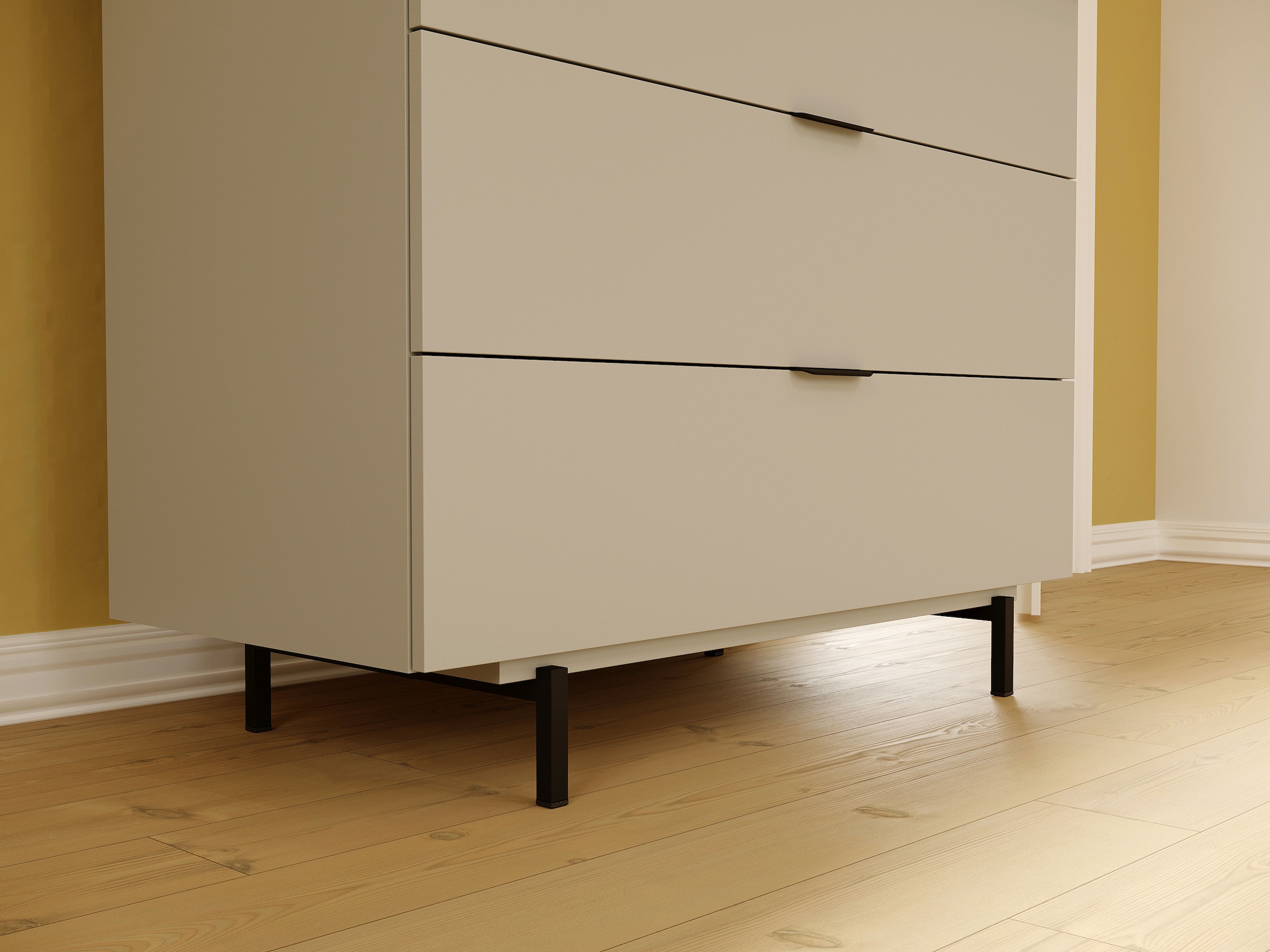 GERMANIA Kommode »Tomino, Schubkastenkommode«, mit gedämpften Schubladen, B/H/T 105/92/54 cm, Metallsockel