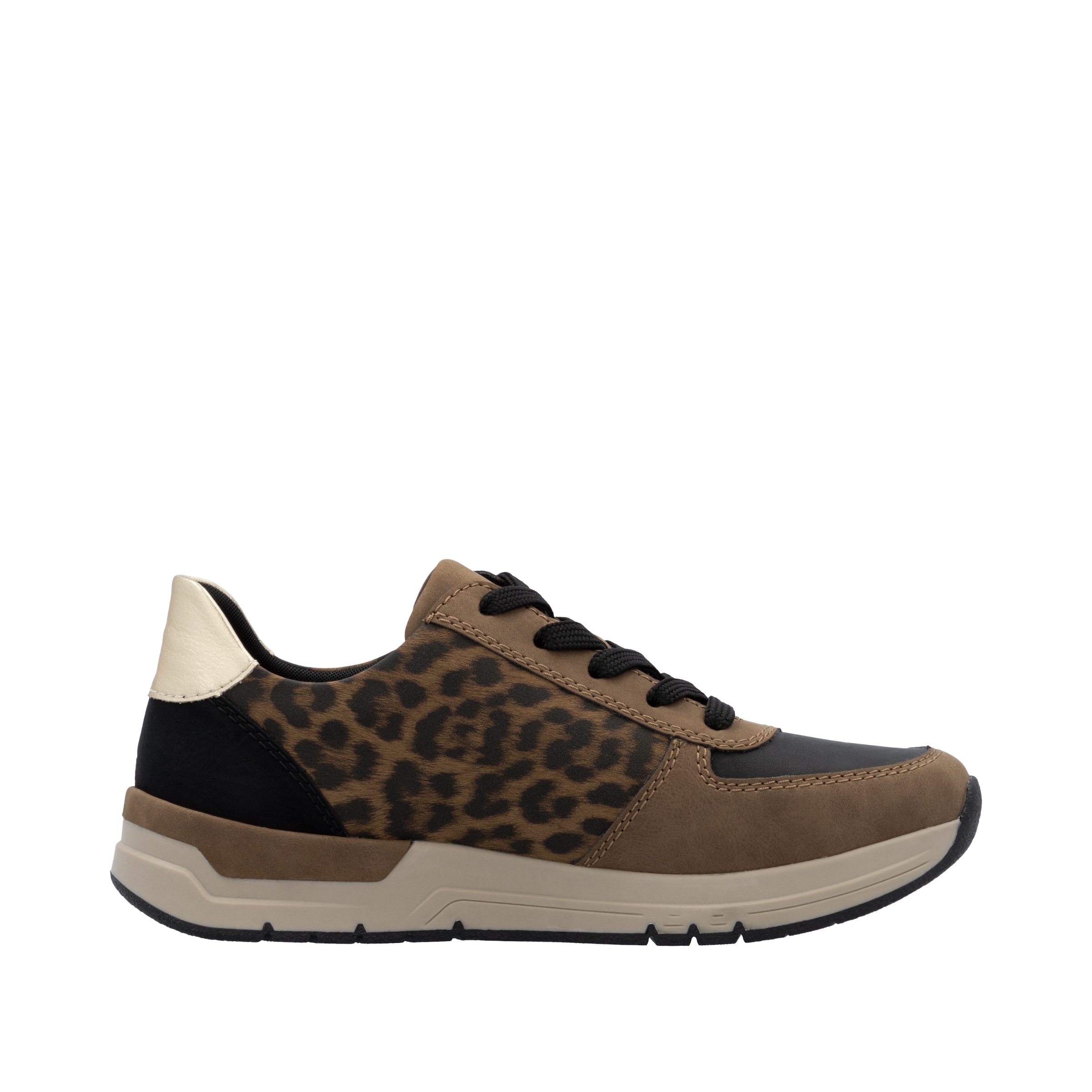 Rieker Sneaker, Freizeitschuh, Schnürschuh, Halbschuh mit modischen Akzenten