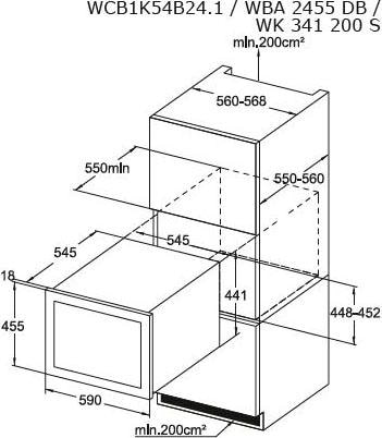 Amica Einbauweinkühlschrank »WK 341 200 S«, für 24 St. Standardflaschen á 075l, LED-Beleuchtung