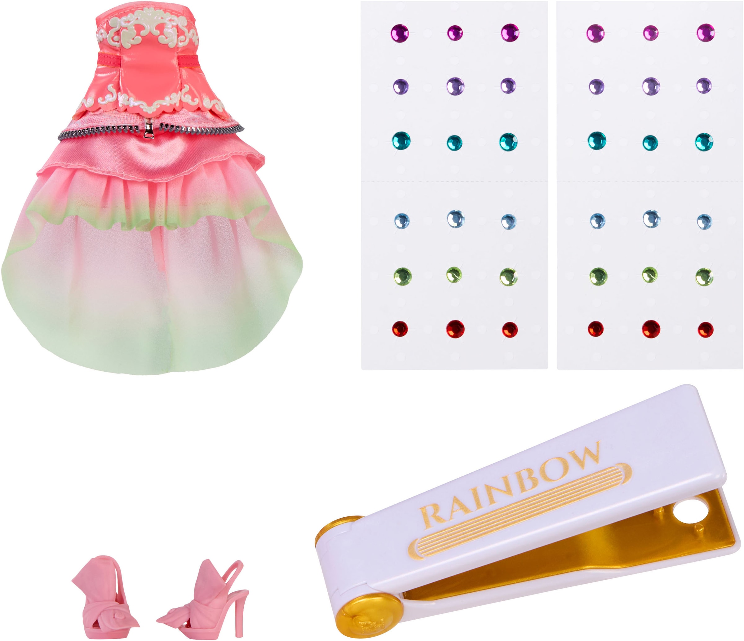 RAINBOW HIGH Anziehpuppe »Rainbow High Be Dazzling Fashion Dolls- Adeline Rose«