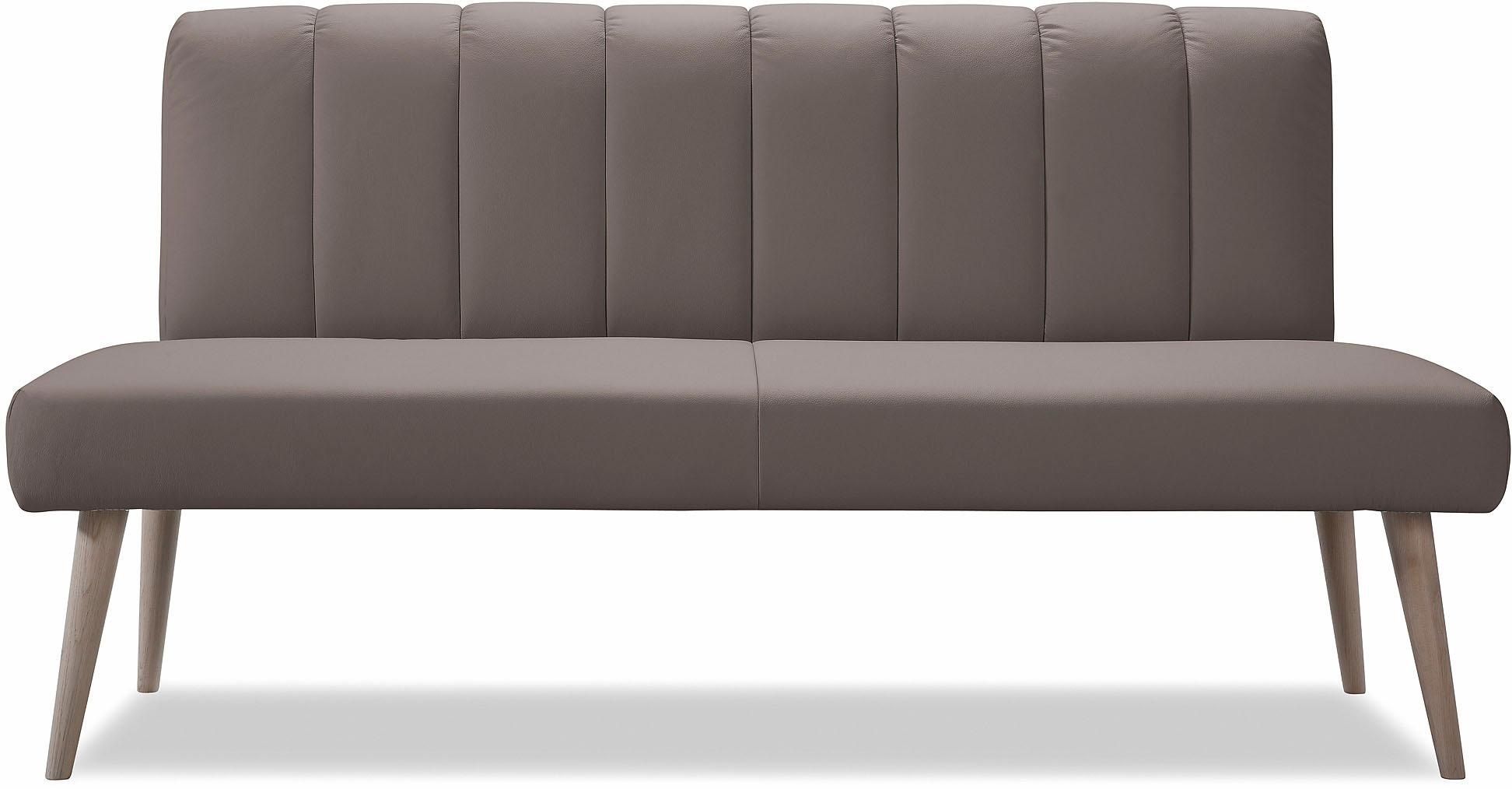 exxpo - sofa fashion Sitzbank »Costa, moderne Rückensteppung, bequem und elegant, hoher Holzfuß«, hochwertige Detailverarbeitung, Frei im Raum stellbar