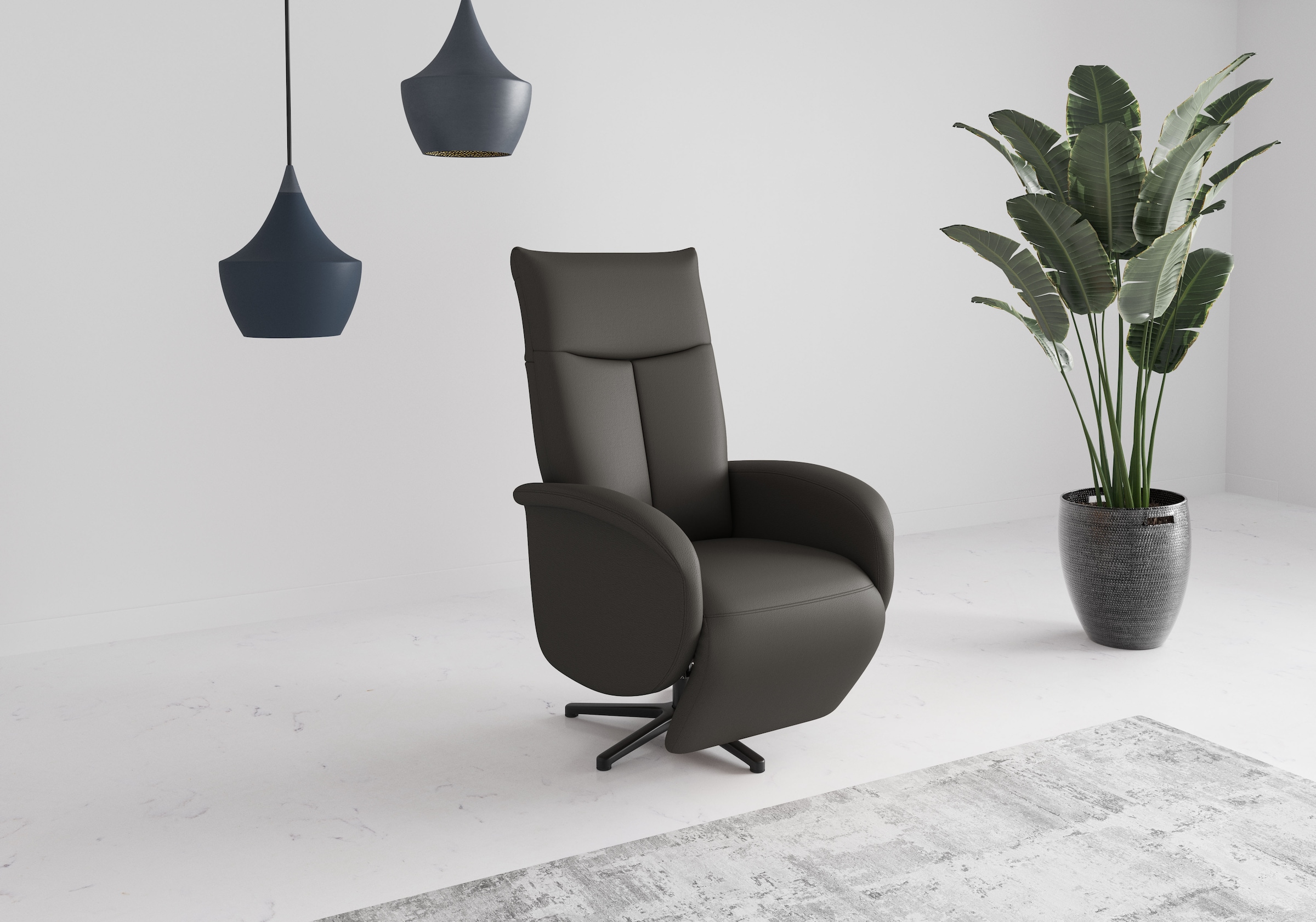 sit&more TV-Sessel "Juma, inkl. Drehfunktion & Kopfteilverstellung" Höhe Armlehne 62 cm, wahlweise mit Aufstehhilfe, 2 Motoren und Akku