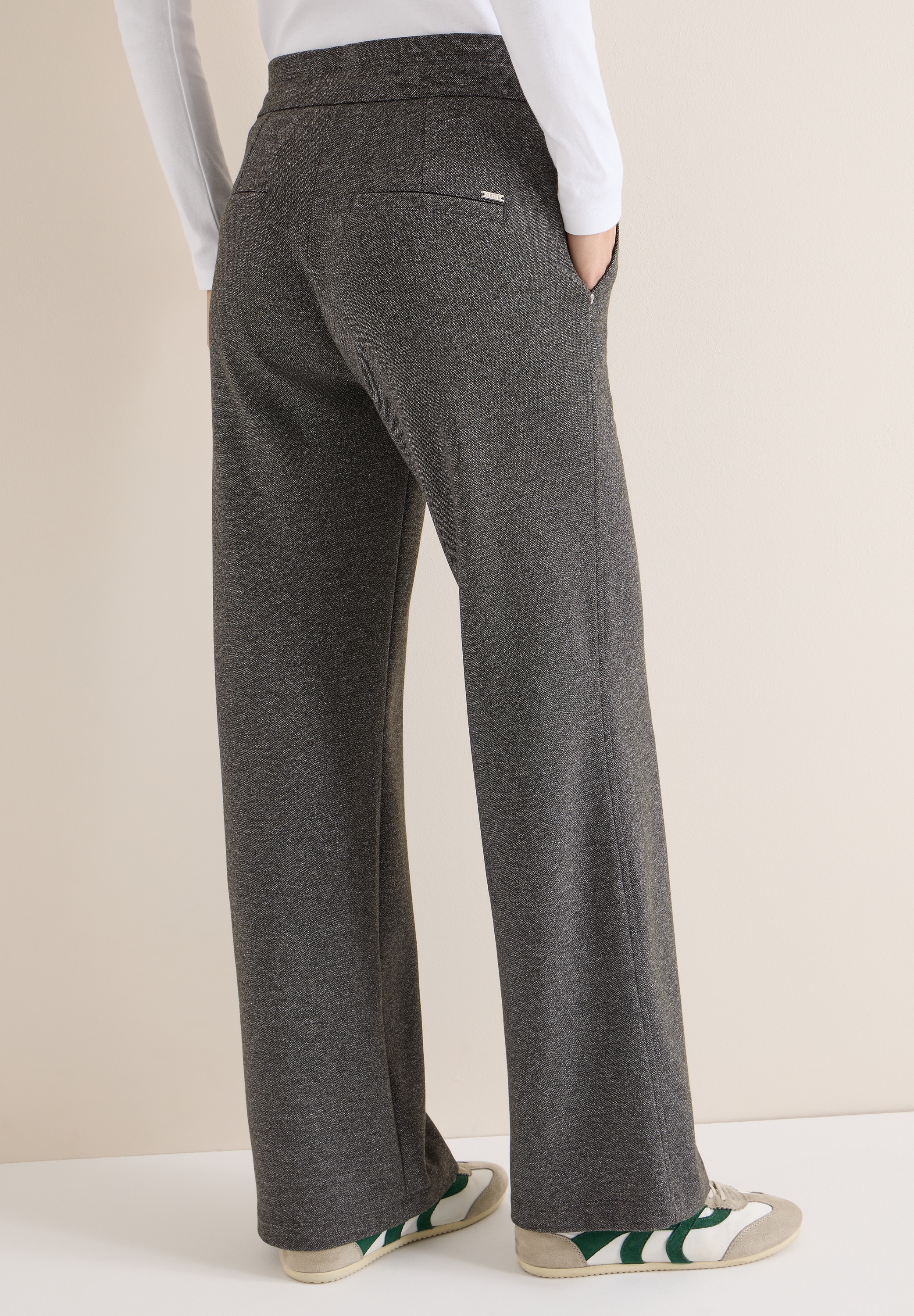Cecil Stoffhose »Style NEELE«  Two-Tone Melange Hose mit Kordelzug