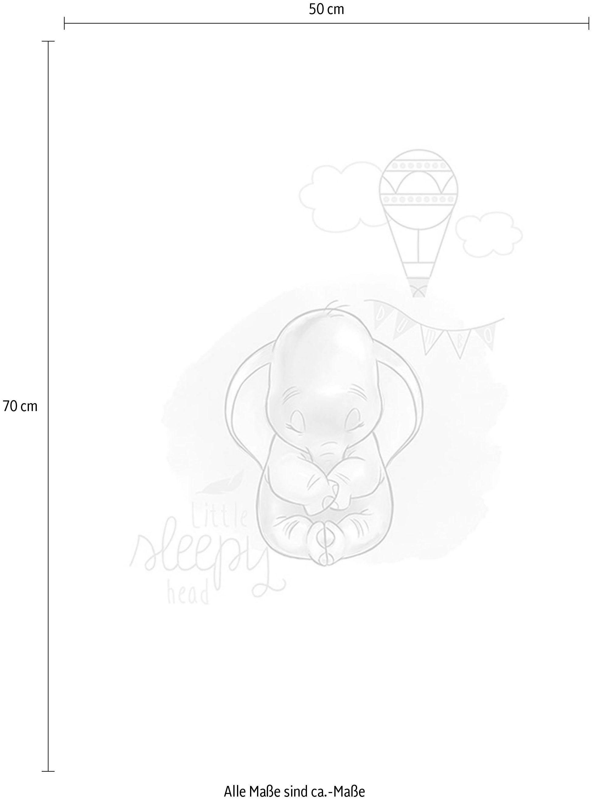 Komar Bild »Dumbo Sleepy«, Disney, (1 St.), Wandbild zur Dekoration im Kinderzimmer - ohne Rahmen