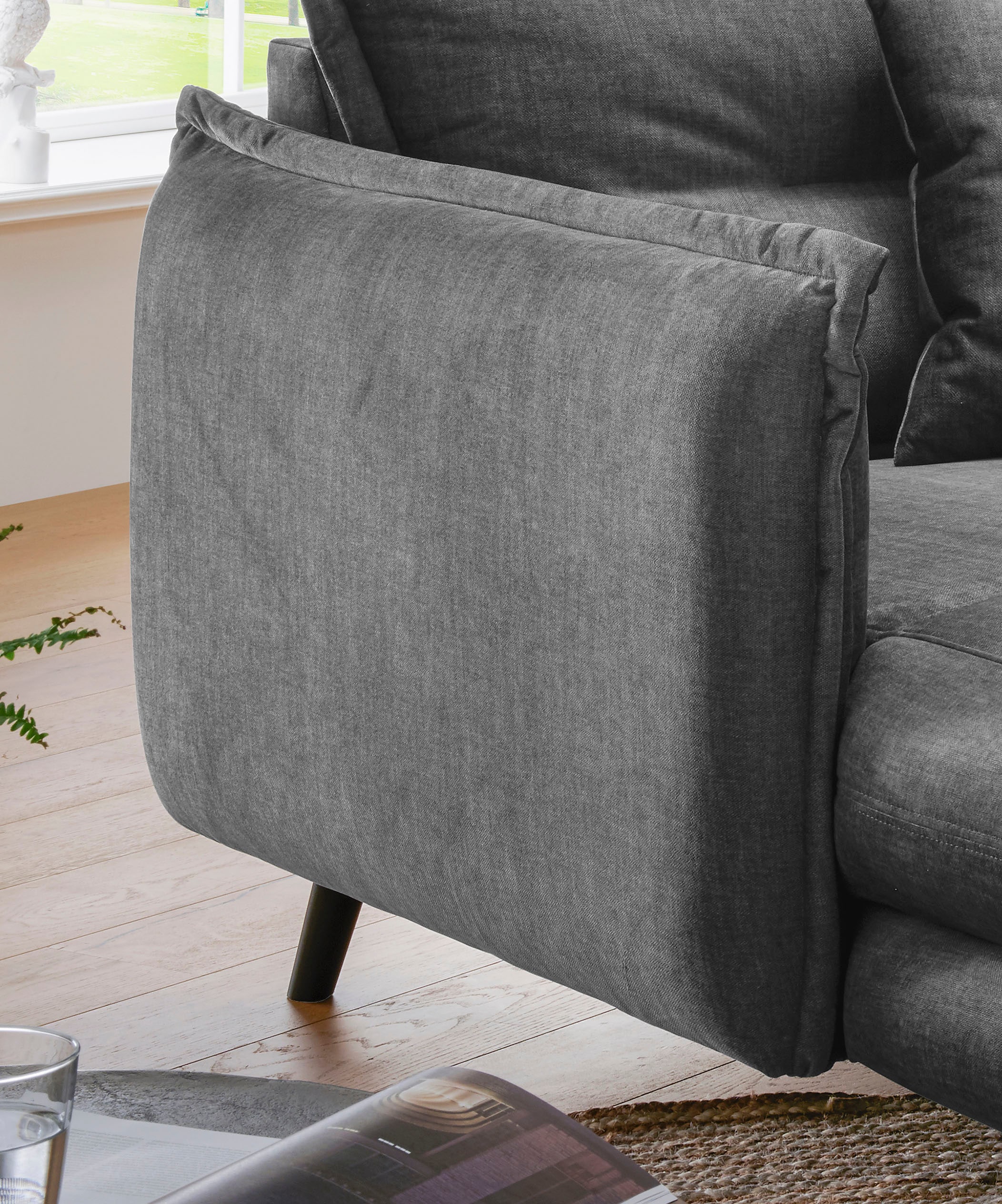Home affaire Loveseat »Lazio« moderner Sessel mit einer bequemen Polsterung, 2 Stk. Zierkissen