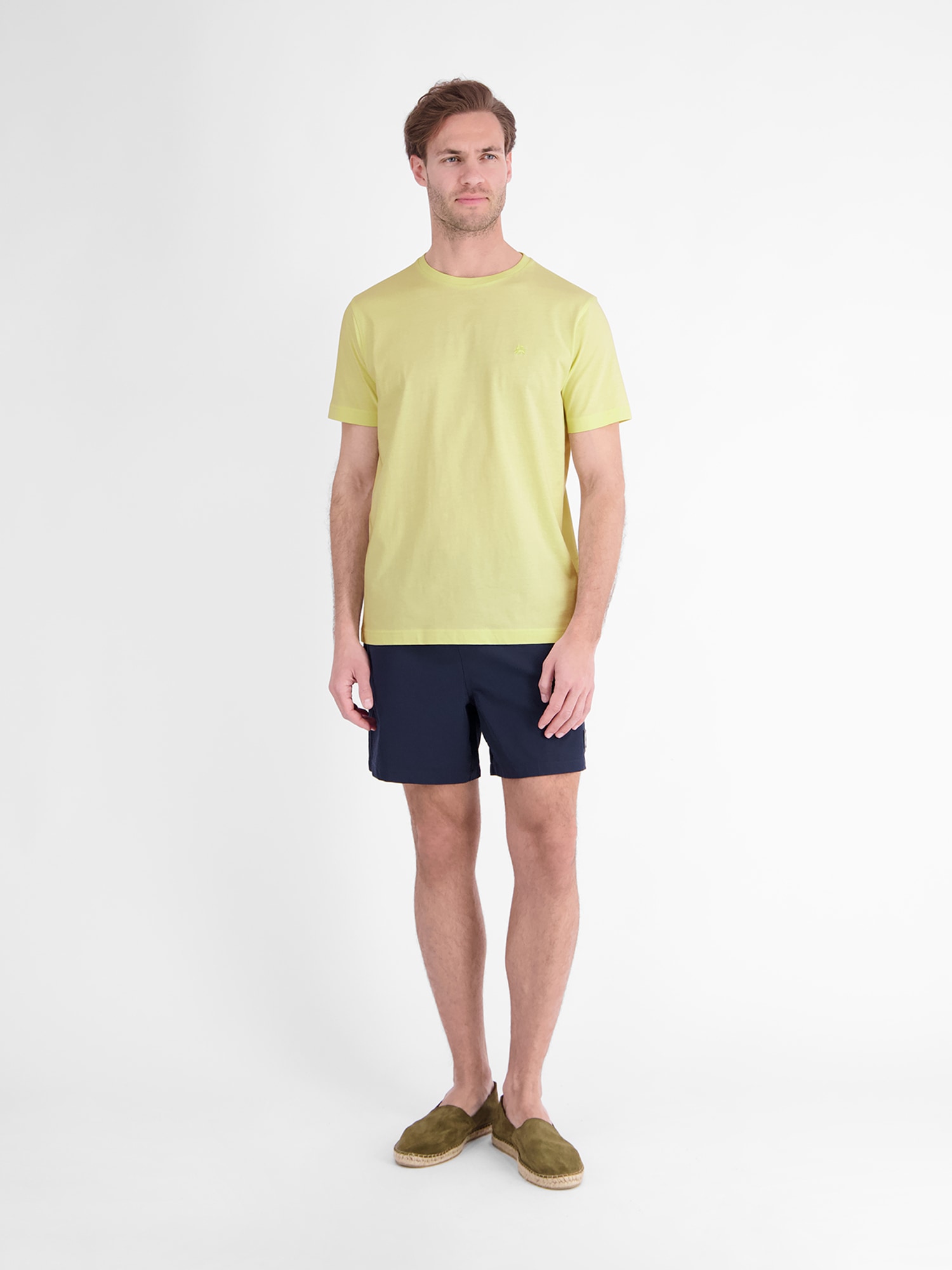 LERROS T-Shirt »Klassisches T-Shirt aus reiner Baumwolle mit Rundkragen«
