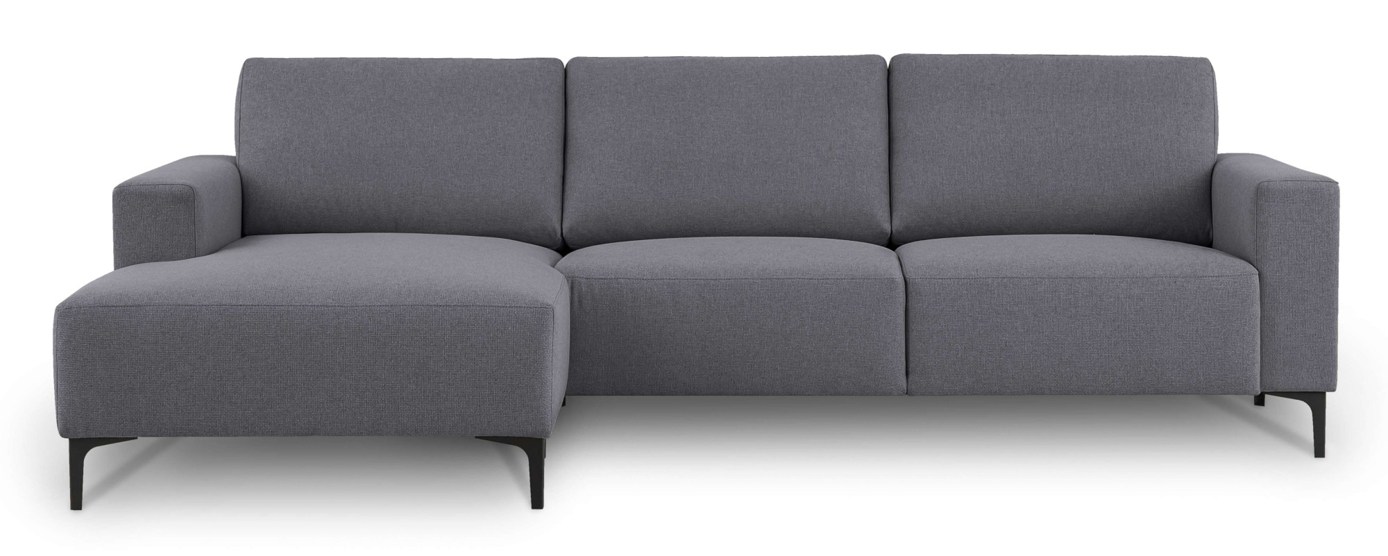 Home affaire Ecksofa »Tournon, L-Form, Breite 262 cm, Webstoff, Chenille«, Designsofa im nordischen Stil, Wellenunterfederung, Metallfüße