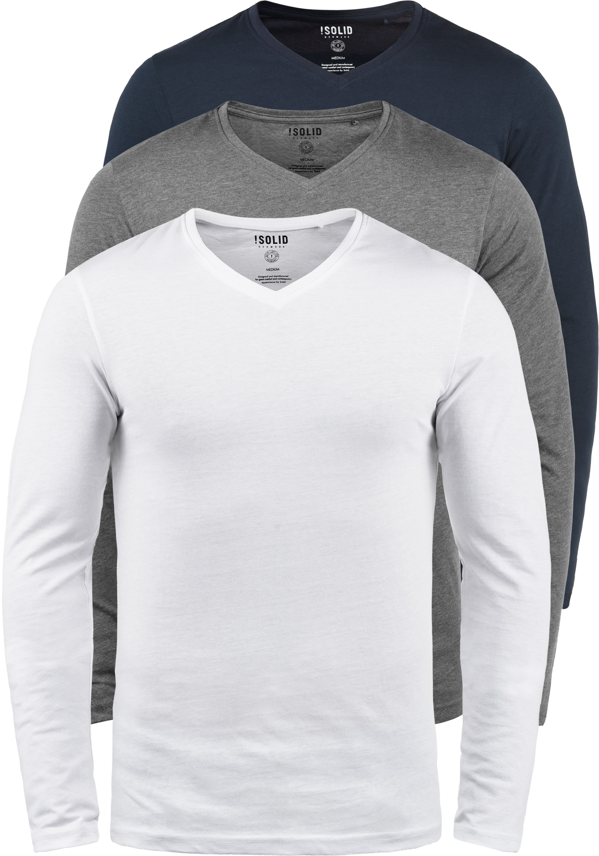 !Solid V-Ausschnitt-Pullover »V-Shirt SDBasil«