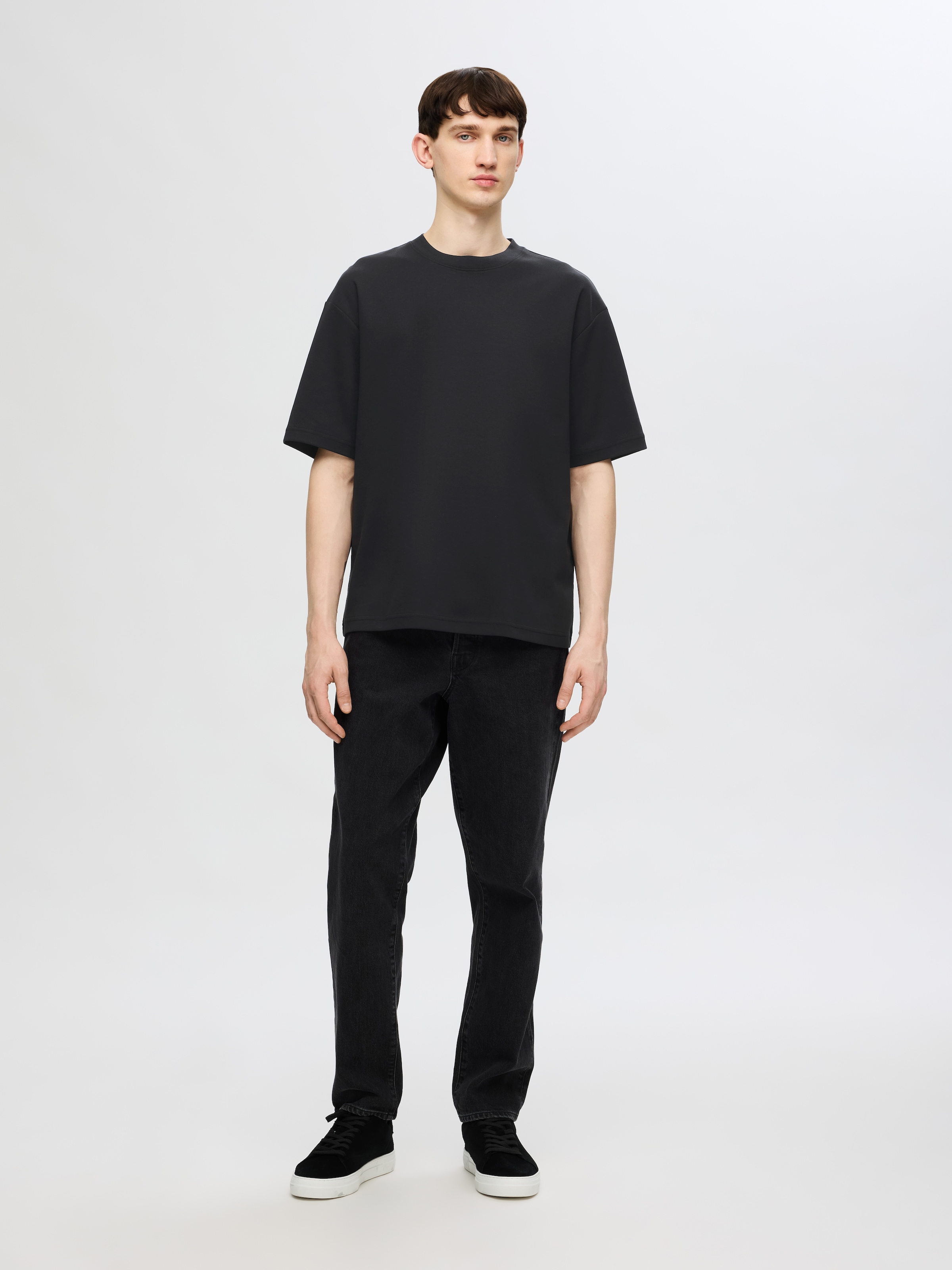 SELECTED HOMME Rundhalsshirt »SLHLOOSEOSCAR SS O-NECK TEE 3 PACK NOOS«, (Packung, 3 tlg.)