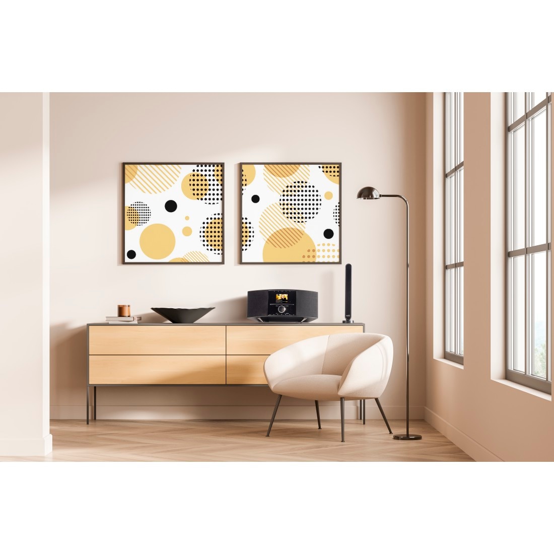 Hama Innenantenne »Antenne für DAB+, DAB, UKW (aktiv, 30dB Verstärkung)« DAB+ für Innenbereich Verstärkung 30 dB Zimmerantenne