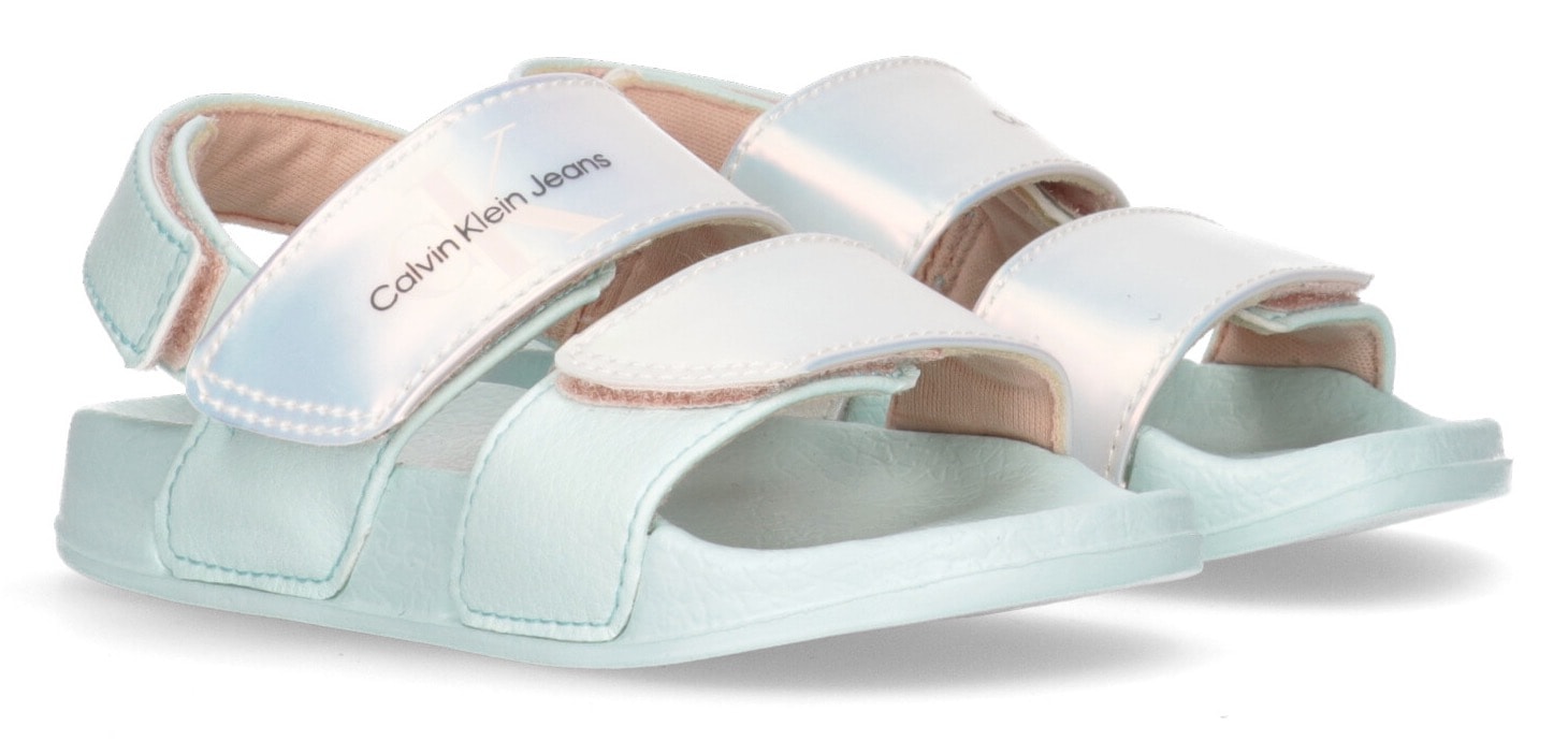 Sandale »VELCRO SANDAL«, Sommerschuh, Klettschuh, Sandalette, mit Schimmer-Effekt