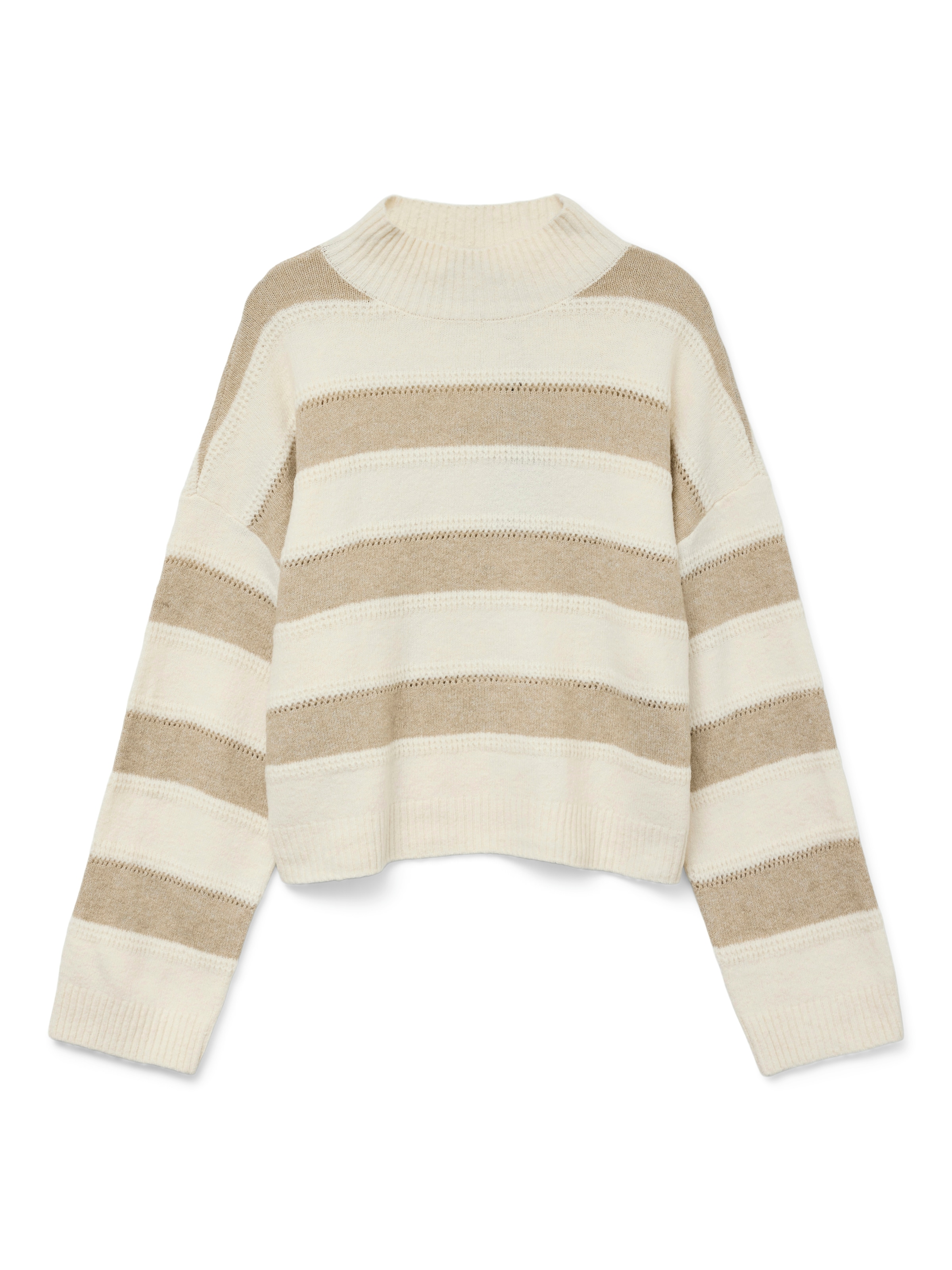 Vero Moda Strickpullover »VMINEZ LS HIGHNECK SHORT PULLOVER BOO«
