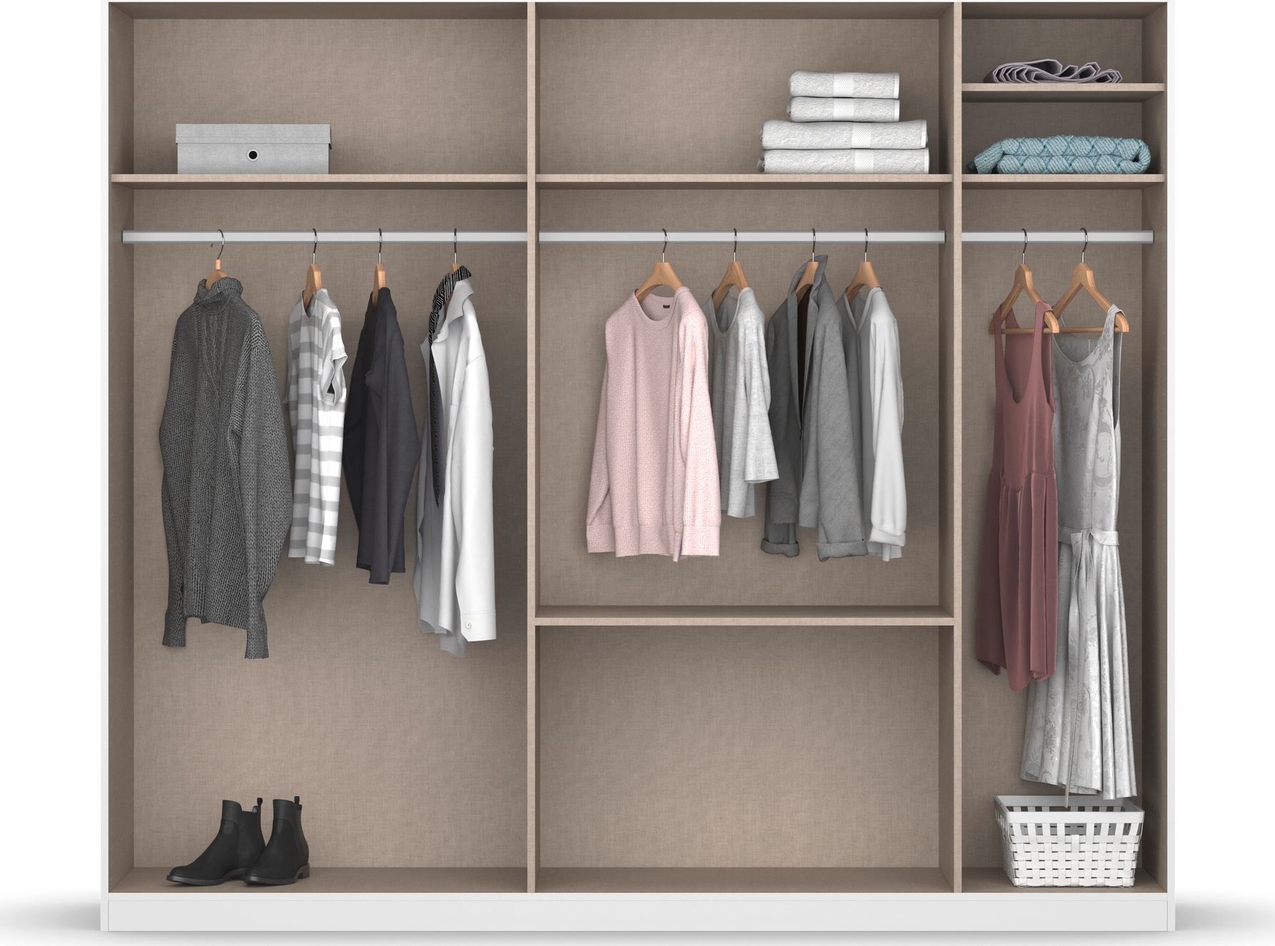 INOSIGN BY RAUCH Kleiderschrank »CHALLENGER«, Drehtürenschrank mit  geräumigen Schubladen MADE IN GERMANY