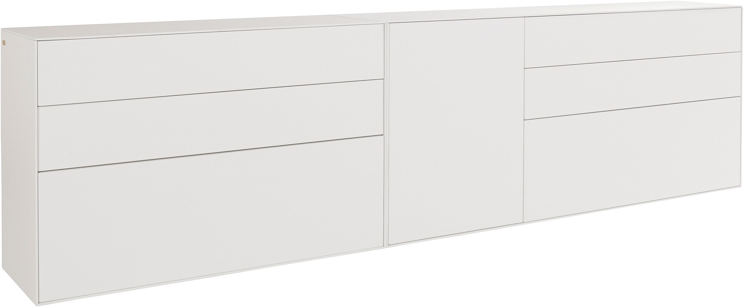 LeGer Home by Lena Gercke Sideboard »Essentials«, (2 St.), Breite: 279cm, MDF lackiert, Push-to-open-Funktion