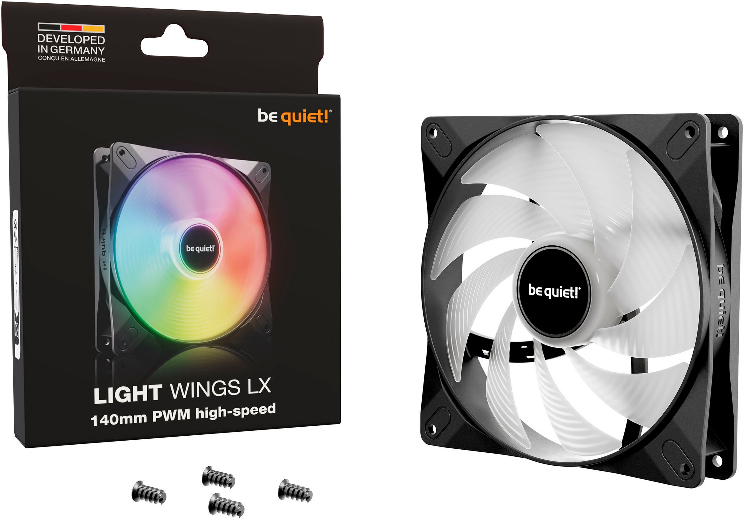 be quiet! Gehäuselüfter »LIGHT WINGS LX 140mm PWM High-speed«