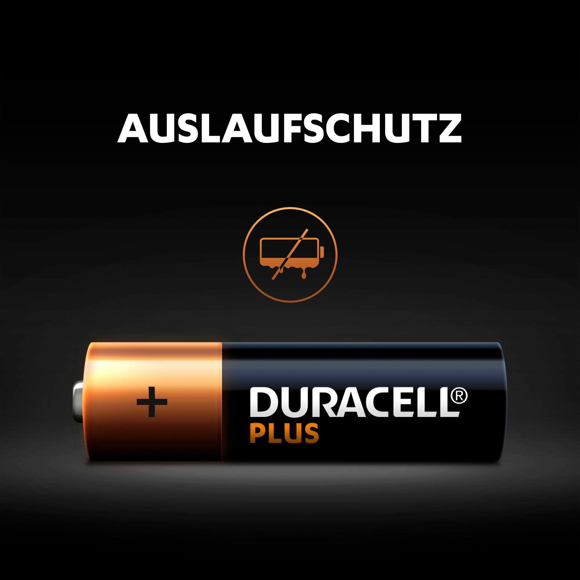 Duracell Batterie »20+ 20 Pack: 20x Mignon/AA/LR06 + 20x Micro/AAA/LR03«, LR03, 1,5 V, (Spar-Set, 40 St., Alkaline Batterie, 40 Stück), 1,5V