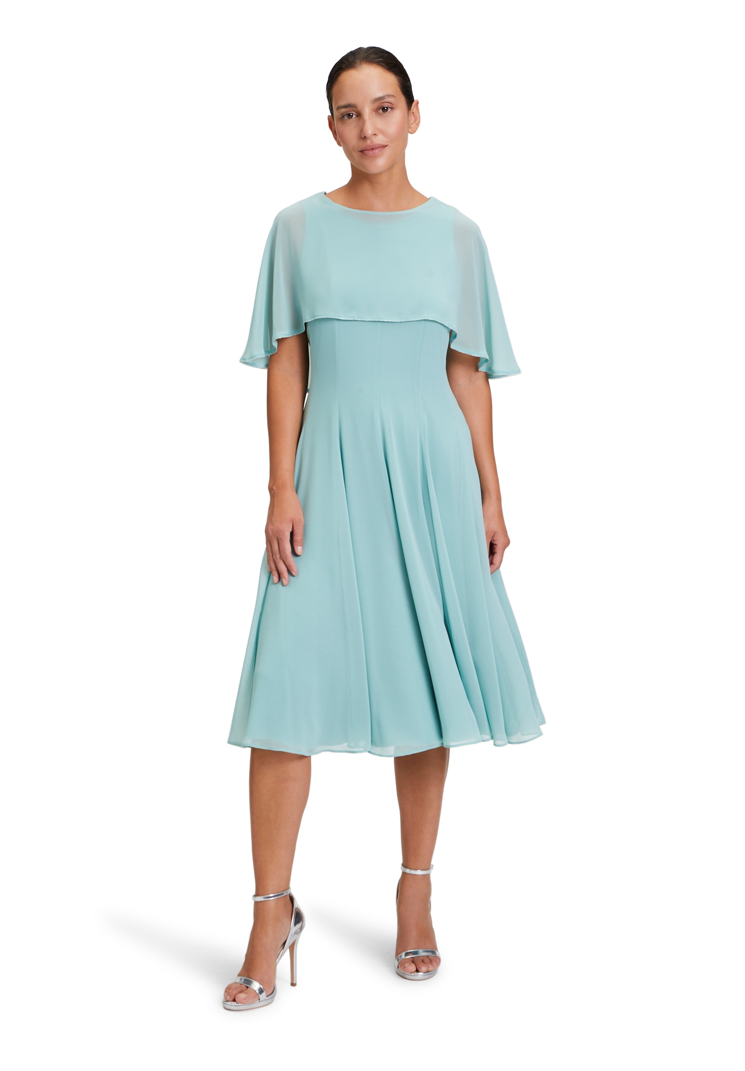 Vera Mont Chiffonkleid »Chiffonkleid kurzarm«