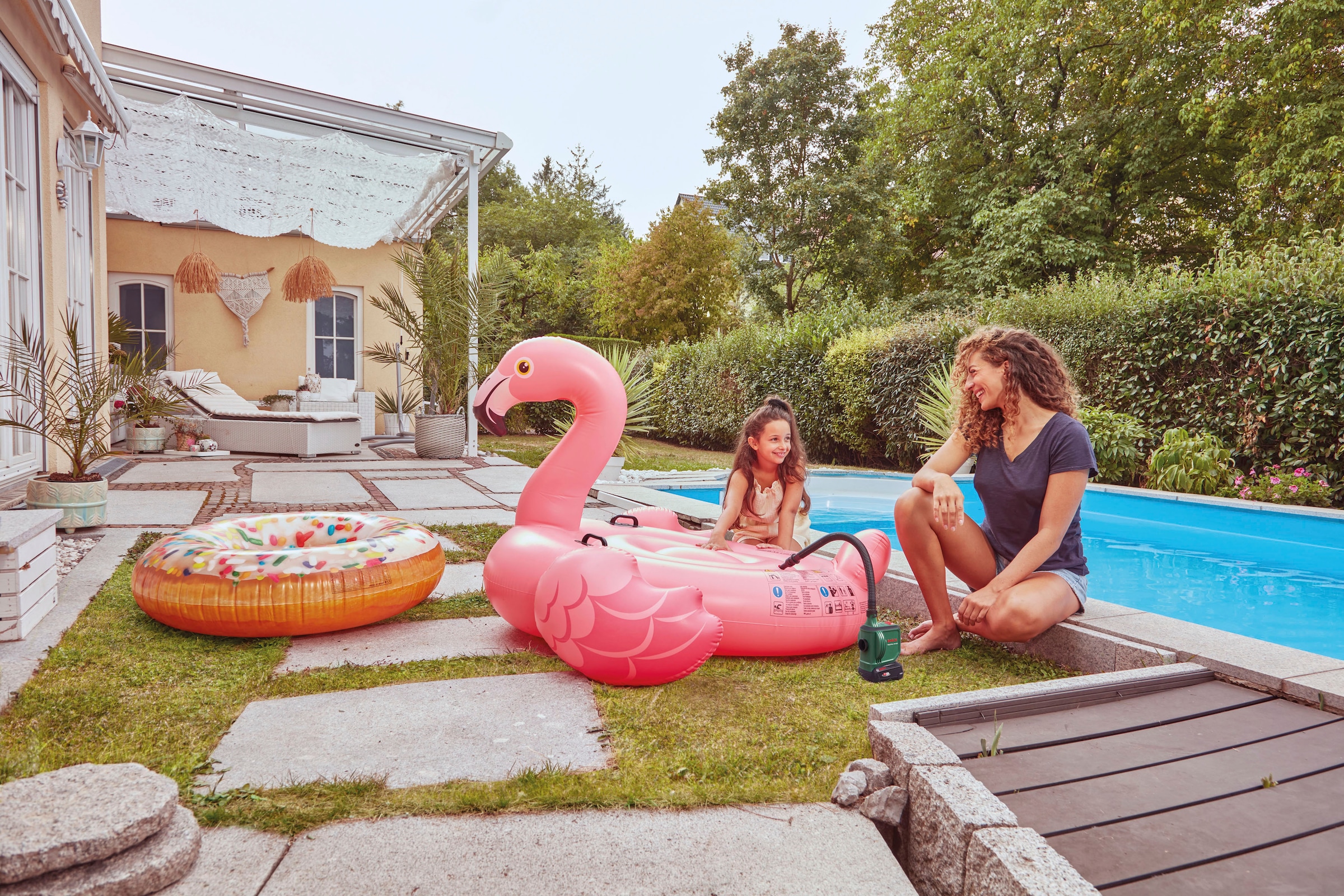 Bosch Home & Garden Akku-Handkompressor »EasyInflate 18V-500« mit Akku 18V/2,0Ah und Ladegerät