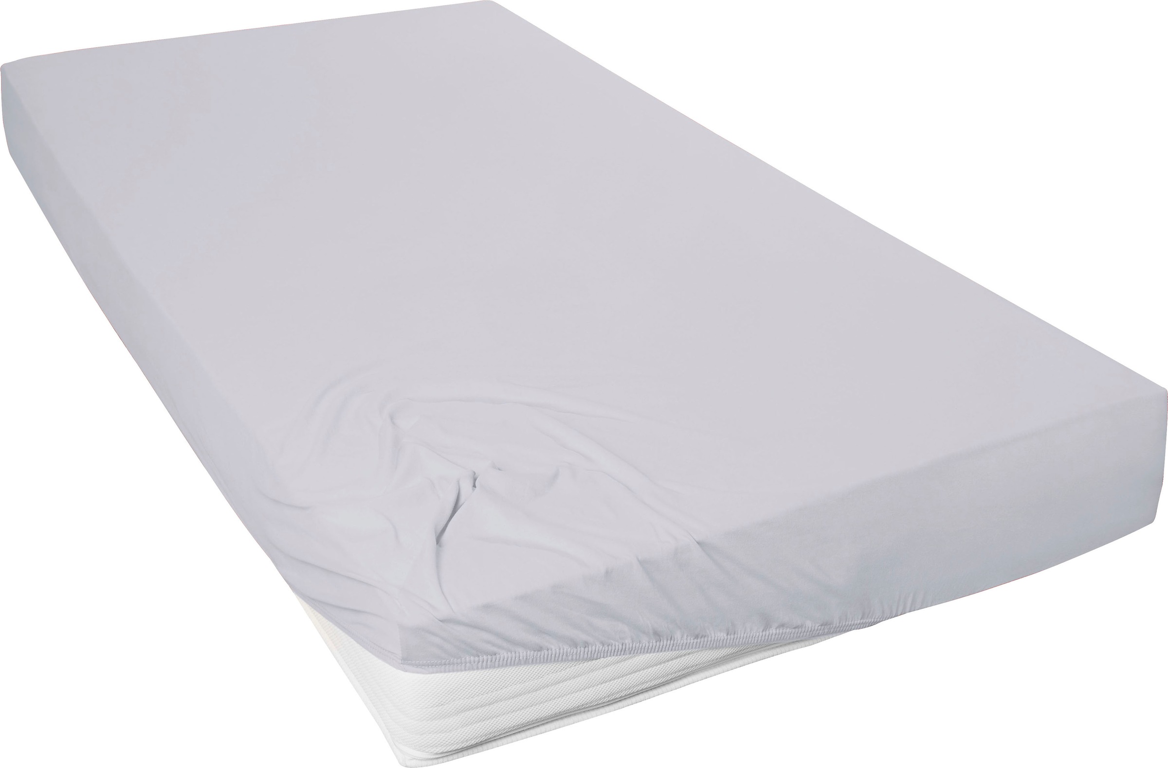 Primera Spannbettlaken »Mako-Feinjersey Spannbetttuch«, Geeignet für Standardmatratzen bis 22 cm, 100% Baumwolle