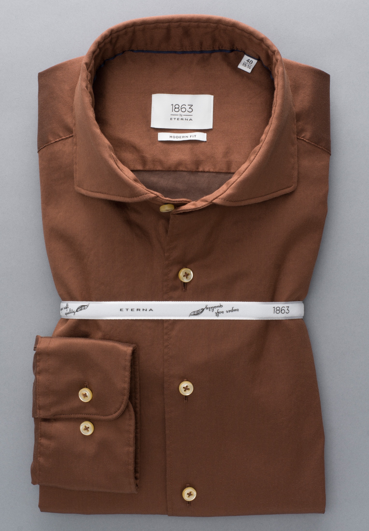 Eterna Langarmhemd »MODERN FIT«, EASY IRON (bügelleicht)